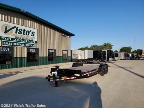 Check out this New Big Tex 83&quot;X22&#39; Tilt Trailer from Visto&#39;s Trailer Sales in West Fargo, ND. Stock # 300526

Standard Features:-(2) 7000lb Spring Drop Axles (Electric Brakes)-2 5/16&#39;&#39; Coupler-12k Drop Leg Jack-Treated Wood Floor-Rub Rail &amp; Stake Pockets-Led Lights-Spare Tire Mount


*MAY BE SHOWN W/ OPTIONAL SPARE AND CARRIER*

Visto&#39;s Trailer Sales not only offers trailer sales and truck beds, but also provides parts and service support. We&#39;re here to provide you with full support for your trailer needs.

Don&#39;t forget to shop our Parts department or ask our expert sales team about recommendations or upgrades fit for your trailer, such as spare tires, mounts, toolboxes, and more. We&#39;re here to make your hauling experience easier and more efficient! 

Did you know we offer custom trailer design and ordering? Our trailer sales team will work with you to find the best option fit for your hauling needs. Give us a call at 701-282-0229 to speak with our sales team, or stop by our dealership in West Fargo, ND to see our trailer inventory in person.