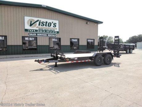 Check out this New Load Trail 83&quot;X16&#39; Equipment Trailer from Visto&#39;s Trailer Sales in West Fargo, ND. Stock # 303265

Standard Features:-(2) 7000lb Spring Axles (Electric Brakes)-2 5/16&quot; Coupler (Adjustable)-Treated Wood Deck-LED Lights-(4) Weld On D-Rings-Removeable Fenders

Upgrades Added:-2&#39; Dove-Fold Up Ramps-Spare Tire Mount

*MAY BE SHOWN W/ OPTIONAL SPARE AND CARRIER*

Visto&#39;s Trailer Sales not only offers trailer sales and truck beds, but also provides parts and service support. We&#39;re here to provide you with full support for your trailer needs.

Don&#39;t forget to shop our Parts department or ask our expert sales team about recommendations or upgrades fit for your trailer, such as spare tires, mounts, toolboxes, and more. We&#39;re here to make your hauling experience easier and more efficient! 

Did you know we offer custom trailer design and ordering? Our trailer sales team will work with you to find the best option fit for your hauling needs. Give us a call at 701-282-0229 to speak with our sales team, or stop by our dealership in West Fargo, ND to see our trailer inventory in person.