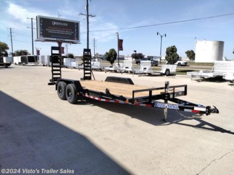 Check out this New Load Trail 83&quot;X18&#39; Equipment Trailer from Visto&#39;s Trailer Sales in West Fargo, ND. Stock # 303945

Standard Features:-(2) 5200lb Spring Axles (Electric Brakes)-2 5/16&#39;&#39; Coupler (Adjustable)-7k Drop Leg Jack-Fold Up Ramps-Diamond Plate Fenders (Removable)-(4) Weld On D-Rings

Upgrades Added:-Spare Tire Mount

*MAY BE SHOWN W/ OPTIONAL SPARE AND CARRIER*

Visto&#39;s Trailer Sales not only offers trailer sales and truck beds, but also provides parts and service support. We&#39;re here to provide you with full support for your trailer needs.

Don&#39;t forget to shop our Parts department or ask our expert sales team about recommendations or upgrades fit for your trailer, such as spare tires, mounts, toolboxes, and more. We&#39;re here to make your hauling experience easier and more efficient! 

Did you know we offer custom trailer design and ordering? Our trailer sales team will work with you to find the best option fit for your hauling needs. Give us a call at 701-282-0229 to speak with our sales team, or stop by our dealership in West Fargo, ND to see our trailer inventory in person.