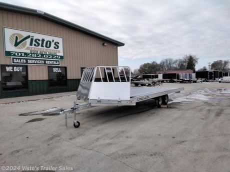 Check out this New Aluma 8&#39;6&quot;X22&#39; Snowmobile Trailer from Visto&#39;s Trailer Sales in West Fargo, ND. Stock # 279204

Standard Features:-(2) 2,200lb Torsion Axles-Heavy Duty A Frame Tongue with 2 5/16&quot; Coupler-5/8&quot; Treated Marine Tech Floor-(4) Ski Hold Downs-LED Lighting-54&quot;X72&quot; Removable Aluminum Ramp

Upgrades Added:-ST145/R13 LRD Tire Upgrade-Combination Salt Shield

*MAY BE SHOWN W/ OPTIONAL SPARE AND CARRIER*

Visto&#39;s Trailer Sales not only offers trailer sales and truck beds, but also provides parts and service support. We&#39;re here to provide you with full support for your trailer needs.

Don&#39;t forget to shop our Parts department or ask our expert sales team about recommendations or upgrades fit for your trailer, such as spare tires, mounts, toolboxes, and more. We&#39;re here to make your hauling experience easier and more efficient! 

Did you know we offer custom trailer design and ordering? Our trailer sales team will work with you to find the best option fit for your hauling needs. Give us a call at 701-282-0229 to speak with our sales team, or stop by our dealership in West Fargo, ND to see our trailer inventory in person.