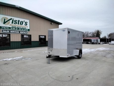 Check out this New 2024 MTI 6&#39;X10&#39; Enclosed Trailer from Visto&#39;s Trailer Sales in West Fargo, ND. Stock #674439

Standard Features:-3500lb Spring Axle-2&#39;&#39; Coupler-6.5&#39; Height-Ramp Door-18&#39;&#39; V Nose-16&#39;&#39; O/C Walls &amp; Floor-3/4&#39;&#39; Engineer Flooring-3/8&#39;&#39; Plywood Walls


*MAY BE SHOWN W/ OPTIONAL SPARE AND CARRIER*


Visto&#39;s Trailer Sales not only offers trailer sales and truck beds, but also provides parts and service support. We&#39;re here to provide you with full support for your trailer needs.

Don&#39;t forget to shop our Parts department or ask our expert sales team about recommendations or upgrades fit for your trailer, such as spare tires, mounts, toolboxes, and more. We&#39;re here to make your hauling experience easier and more efficient! 

Did you know we offer custom trailer design and ordering? Our trailer sales team will work with you to find the best option fit for your hauling needs. Give us a call at 701-282-0229 to speak with our sales team, or stop by our dealership in West Fargo, ND to see our trailer inventory in person.