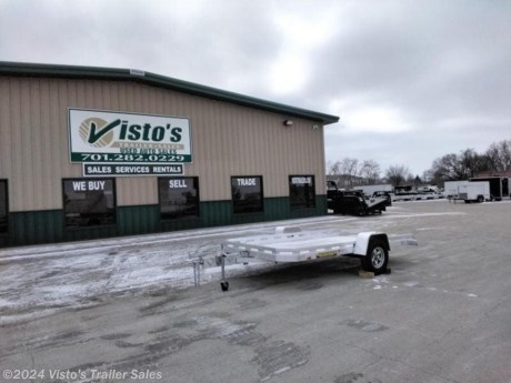 Check out this New Aluma 77&quot;X12&#39; Tilt Utility Trailer from Visto&#39;s Trailer Sales in West Fargo, ND. Stock # 280379

Standard Features:-3500lb Torsion Axle-2&#39;&#39; Coupler-Extruded Aluminum Floor-Aluminum Wheels-LED Lights-Swivel Jack w/Wheel-Tilt Deck-(4) Weld On Tie Rings

*MAY BE SHOWN W/ OPTIONAL SPARE AND CARRIER*

Visto&#39;s Trailer Sales not only offers trailer sales and truck beds, but also provides parts and service support. We&#39;re here to provide you with full support for your trailer needs.

Don&#39;t forget to shop our Parts department or ask our expert sales team about recommendations or upgrades fit for your trailer, such as spare tires, mounts, toolboxes, and more. We&#39;re here to make your hauling experience easier and more efficient! 

Did you know we offer custom trailer design and ordering? Our trailer sales team will work with you to find the best option fit for your hauling needs. Give us a call at 701-282-0229 to speak with our sales team, or stop by our dealership in West Fargo, ND to see our trailer inventory in person.
