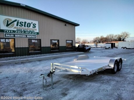 Check out this New Aluma 82&quot;X16&#39; Aluminum Tilt from Visto&#39;s Trailer Sales in West Fargo, ND. Stock # 281988

Standard Features:-(2) 3,500lb Torsion Axles-Extruded Aluminum Floor-Removable Fenders-Aluminum Wheels-Tilt-Extruded Aluminum Floor-(4) Recessed D-Rings

Upgrades Added:-Spare Tire Mount-Spare Tire

*MAY BE SHOWN W/ OPTIONAL SPARE AND CARRIER*

Visto&#39;s Trailer Sales not only offers trailer sales and truck beds, but also provides parts and service support. We&#39;re here to provide you with full support for your trailer needs.

Don&#39;t forget to shop our Parts department or ask our expert sales team about recommendations or upgrades fit for your trailer, such as spare tires, mounts, toolboxes, and more. We&#39;re here to make your hauling experience easier and more efficient! 

Did you know we offer custom trailer design and ordering? Our trailer sales team will work with you to find the best option fit for your hauling needs. Give us a call at 701-282-0229 to speak with our sales team, or stop by our dealership in West Fargo, ND to see our trailer inventory in person.