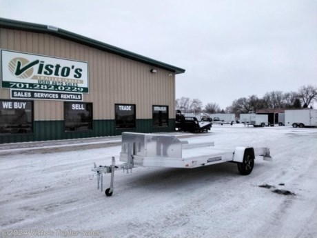 Check out this New Aluma 78&quot;X14&#39; Utility Trailer from Visto&#39;s Trailer Sales in West Fargo, ND. Stock # 277734

Standard Features:-3500lb Torsion Axle-Extruded Aluminum Floor-2&#39;&#39; Coupler-Pull Out Ramp-24&#39;&#39; Rock Guard with Storage Box-TIGER BLACK Aluminum Wheels-Swivel Tongue Jack w/Wheel-LED Lights-Bed Lighting

*MAY BE SHOWN W/ OPTIONAL SPARE AND CARRIER*

Visto&#39;s Trailer Sales not only offers trailer sales and truck beds, but also provides parts and service support. We&#39;re here to provide you with full support for your trailer needs.

Don&#39;t forget to shop our Parts department or ask our expert sales team about recommendations or upgrades fit for your trailer, such as spare tires, mounts, toolboxes, and more. We&#39;re here to make your hauling experience easier and more efficient! 

Did you know we offer custom trailer design and ordering? Our trailer sales team will work with you to find the best option fit for your hauling needs. Give us a call at 701-282-0229 to speak with our sales team, or stop by our dealership in West Fargo, ND to see our trailer inventory in person.