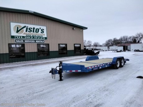 Check out this New Midsota 83&quot;X22&#39; Tilt Bed Trailer from Vistos Trailer Sales in West Fargo, ND. Stock # 115325

Standard Features:-(2) 8000lb Spring Drop Axles (Electric Brakes)-Tubular Steel Main Frame-2 5/16&#39;&#39; Coupler-20&#39;&#39; Bed Height-Rub Rail &amp; Stake Pockets-12K Spring Return Jack-PPG Industrial Grade Poly Primer &amp; Paint

Upgrades Added-Steel Tool Box-Pallet Fork Holder-Spare Tire Mount-17.5&quot; Aluminum Wheels

MAY BE SHOWN W/ OPTIONAL SPARE AND CARRIER

Vistos Trailer Sales not only offers trailer sales and truck beds, but also provides parts and service support. We&#39;re here to provide you with full support for your trailer needs.

Don&#39;t forget to shop our Parts department or ask our expert sales team about recommendations or upgrades fit for your trailer, such as spare tires, mounts, toolboxes, and more. Were here to make your hauling experience easier and more efficient!

Did you know we offer custom trailer design and ordering? Our trailer sales team will work with you to find the best option fit for your hauling needs. Give us a call at 701-282-0229 to speak with our sales team, or stop by our dealership in West Fargo, ND to see our trailer inventory in person.