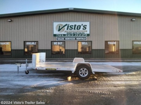 Check out this New Aluma 82&quot;X14&#39; Tilt Utility Trailer from Visto&#39;s Trailer Sales in West Fargo, ND. Stock # 282143

Standard Features:-5200lb Torsion Axle (Electric Brake)-2&#39;&#39; Coupler-(4) Recessed D-Rings-Aluminum Wheels-Extruded Aluminum Floor-Removable Fenders-Tilt Deck

*MAY BE SHOWN W/ OPTIONAL SPARE AND CARRIER*

Visto&#39;s Trailer Sales not only offers trailer sales and truck beds, but also provides parts and service support. We&#39;re here to provide you with full support for your trailer needs.

Don&#39;t forget to shop our Parts department or ask our expert sales team about recommendations or upgrades fit for your trailer, such as spare tires, mounts, toolboxes, and more. We&#39;re here to make your hauling experience easier and more efficient! 

Did you know we offer custom trailer design and ordering? Our trailer sales team will work with you to find the best option fit for your hauling needs. Give us a call at 701-282-0229 to speak with our sales team, or stop by our dealership in West Fargo, ND to see our trailer inventory in person.