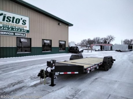 Check out this New Midsota 83&quot;X20&#39; Tilt Bed Trailer from Vistos Trailer Sales in West Fargo, ND. Stock # 116904

Standard Features:-(2) 7000lb Spring Drop Axles (Electric Brakes)-Tubular Steel Main Frame-2 5/16&#39;&#39; Coupler-20&#39;&#39; Bed Height-Rub Rail &amp; Stake Pockets-12K Spring Return Jack-PPG Industrial Grade Poly Primer &amp; Paint

Upgrades Added-Steel Tool Box-Pallet Fork Holders

MAY BE SHOWN W/ OPTIONAL SPARE AND CARRIER

Vistos Trailer Sales not only offers trailer sales and truck beds, but also provides parts and service support. We&#39;re here to provide you with full support for your trailer needs.

Don&#39;t forget to shop our Parts department or ask our expert sales team about recommendations or upgrades fit for your trailer, such as spare tires, mounts, toolboxes, and more. Were here to make your hauling experience easier and more efficient!

Did you know we offer custom trailer design and ordering? Our trailer sales team will work with you to find the best option fit for your hauling needs. Give us a call at 701-282-0229 to speak with our sales team, or stop by our dealership in West Fargo, ND to see our trailer inventory in person.