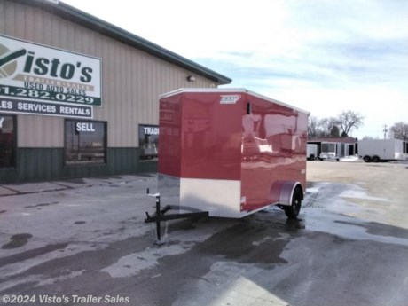 Check out this New Bravo 6&#39;X12&#39; Enclosed Trailer from Visto&#39;s Trailer Sales in West Fargo, ND. Stock # 045801 

Standard Features:-2,990K Spring Axle-16&quot; OC Crossmembers-LED Lights-205/75R15 Radial Wheels-3/8&quot; Walls-3/4&quot; Floor-32&quot; Side Door-Light Duty Ramp Door

Upgrades Added:-18&quot; V Front-4-5K Recessed Floor D-Rings-Rear Roof Extension-Loading Light-Appearance Package

*MAY BE SHOWN W/ OPTIONAL SPARE AND CARRIER*

Visto&#39;s Trailer Sales not only offers trailer sales and truck beds, but also provides parts and service support. We&#39;re here to provide you with full support for your trailer needs.

Don&#39;t forget to shop our Parts department or ask our expert sales team about recommendations or upgrades fit for your trailer, such as spare tires, mounts, toolboxes, and more. We&#39;re here to make your hauling experience easier and more efficient! 

Did you know we offer custom trailer design and ordering? Our trailer sales team will work with you to find the best option fit for your hauling needs. Give us a call at 701-282-0229 to speak with our sales team, or stop by our dealership in West Fargo, ND to see our trailer inventory in person.