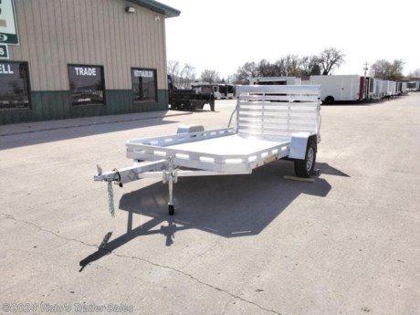 Check out this New Aluma 77&quot;X12&#39; Utility Trailer from Visto&#39;s Trailer Sales in West Fargo, ND. Stock # 282399

Standard Features:-3500lb Torsion Axle-Extruded Aluminum Floor-2&#39;&#39; Coupler-Aluminum Wheels-LED Lighting-Swivel Tongue Jack-(4) Weld On Tie Rings

*MAY BE SHOWN W/ OPTIONAL SPARE AND CARRIER*

Visto&#39;s Trailer Sales not only offers trailer sales and truck beds, but also provides parts and service support. We&#39;re here to provide you with full support for your trailer needs.

Don&#39;t forget to shop our Parts department or ask our expert sales team about recommendations or upgrades fit for your trailer, such as spare tires, mounts, toolboxes, and more. We&#39;re here to make your hauling experience easier and more efficient! 

Did you know we offer custom trailer design and ordering? Our trailer sales team will work with you to find the best option fit for your hauling needs. Give us a call at 701-282-0229 to speak with our sales team, or stop by our dealership in West Fargo, ND to see our trailer inventory in person.