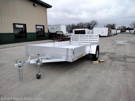 Check out this New Aluma 81&quot;X12&#39; Utility Trailer from Visto&#39;s Trailer Sales in West Fargo, ND. Stock # 282481

Standard Features:-3500lb Torsion Axle-Extruded Aluminum Floor-2&#39;&#39; Coupler-Aluminum Wheels-LED Lighting-(8) Tie Down Loops-12&#39;&#39; Stoneguard-Swivel Tongue Jack-Side Rail Ramps-12&quot; Solid Sides

*MAY BE SHOWN W/ OPTIONAL SPARE AND CARRIER*

Visto&#39;s Trailer Sales not only offers trailer sales and truck beds, but also provides parts and service support. We&#39;re here to provide you with full support for your trailer needs.

Don&#39;t forget to shop our Parts department or ask our expert sales team about recommendations or upgrades fit for your trailer, such as spare tires, mounts, toolboxes, and more. We&#39;re here to make your hauling experience easier and more efficient! 

Did you know we offer custom trailer design and ordering? Our trailer sales team will work with you to find the best option fit for your hauling needs. Give us a call at 701-282-0229 to speak with our sales team, or stop by our dealership in West Fargo, ND to see our trailer inventory in person.