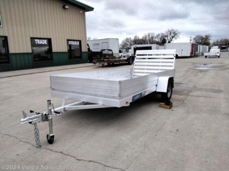 Check out this New Aluma 63&quot;X12&#39; Utility Trailer from Visto&#39;s Trailer Sales in West Fargo, ND. Stock # 279730

Standard Features:-2200lb Torsion Axle-2&#39;&#39; Coupler-Aluminum Wheels-LED Lighting-Extruded Aluminum Floor-Swivel Tongue Jack-Ramp Gate-(4) Weld On Tie Loops

Upgrades Added:-12&quot; Stoneguard-12&quot; Solid Sides

*MAY BE SHOWN W/ OPTIONAL SPARE AND CARRIER*

Visto&#39;s Trailer Sales not only offers trailer sales and truck beds, but also provides parts and service support. We&#39;re here to provide you with full support for your trailer needs.

Don&#39;t forget to shop our Parts department or ask our expert sales team about recommendations or upgrades fit for your trailer, such as spare tires, mounts, toolboxes, and more. We&#39;re here to make your hauling experience easier and more efficient! 

Did you know we offer custom trailer design and ordering? Our trailer sales team will work with you to find the best option fit for your hauling needs. Give us a call at 701-282-0229 to speak with our sales team, or stop by our dealership in West Fargo, ND to see our trailer inventory in person.