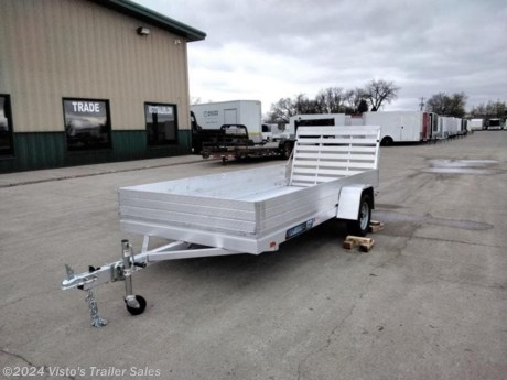 Check out this New Aluma 63&quot;X12&#39; Utility Trailer from Visto&#39;s Trailer Sales in West Fargo, ND. Stock # 279731

Standard Features:-2200lb Torsion Axle-2&#39;&#39; Coupler-Aluminum Wheels-LED Lighting-Extruded Aluminum Floor-Swivel Tongue Jack-Ramp Gate-(4) Weld On Tie Loops

Upgrades Added:-12&quot; Stoneguard-12&quot; Solid Sides

*MAY BE SHOWN W/ OPTIONAL SPARE AND CARRIER*

Visto&#39;s Trailer Sales not only offers trailer sales and truck beds, but also provides parts and service support. We&#39;re here to provide you with full support for your trailer needs.

Don&#39;t forget to shop our Parts department or ask our expert sales team about recommendations or upgrades fit for your trailer, such as spare tires, mounts, toolboxes, and more. We&#39;re here to make your hauling experience easier and more efficient! 

Did you know we offer custom trailer design and ordering? Our trailer sales team will work with you to find the best option fit for your hauling needs. Give us a call at 701-282-0229 to speak with our sales team, or stop by our dealership in West Fargo, ND to see our trailer inventory in person.