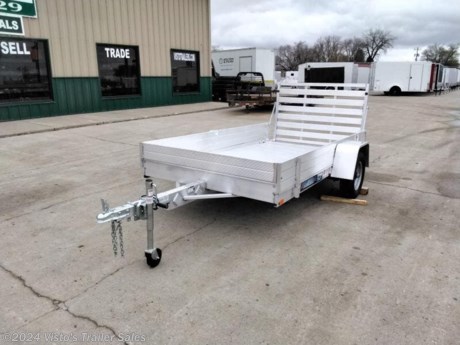 Check out this New 63&quot;X10&#39; Aluma Utility Trailer from Visto&#39;s Trailer Sales in West Fargo, ND. Stock # 283843

Standard Features:-2,000lb Torsion Axle-2&quot; Coupler-4 Tie Down Loops-All Aluminum Construction-Steel Wheels-4&#39; Tailgate

Upgrades Added:-12&quot; Stoneguard-12&quot; Solid Sides

*MAY BE SHOWN W/ OPTIONAL SPARE AND CARRIER*

Visto&#39;s Trailer Sales not only offers trailer sales and truck beds, but also provides parts and service support. We&#39;re here to provide you with full support for your trailer needs.

Don&#39;t forget to shop our Parts department or ask our expert sales team about recommendations or upgrades fit for your trailer, such as spare tires, mounts, toolboxes, and more. We&#39;re here to make your hauling experience easier and more efficient! 

Did you know we offer custom trailer design and ordering? Our trailer sales team will work with you to find the best option fit for your hauling needs. Give us a call at 701-282-0229 to speak with our sales team, or stop by our dealership in West Fargo, ND to see our trailer inventory in person.