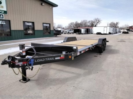 Check out this New Load Trail 83&quot;X22&#39; Tilt-N-Go Tandem Axle Trailer from Visto&#39;s Trailer Sales in West Fargo, ND. Stock # 320809 

Standard Features:-2-7,000 Lb Dexter Torsion Axles (2 Elec FSA Brakes)-ST235/80 R16 LRC 10 Ply. (BLACK WHEELS)-Coupler 2 5/16&quot; Adjustable (6 HOLE)-Diamond Plate Fenders (weld-on)-16&quot; Cross-Members-Jack Drop Leg 10K-Lights LED (w/Cold Weather Harness)-6-D-Rings 4&quot; Weld On

*MAY BE SHOWN W/ OPTIONAL SPARE AND CARRIER*

Visto&#39;s Trailer Sales not only offers trailer sales and truck beds, but also provides parts and service support. We&#39;re here to provide you with full support for your trailer needs.

Don&#39;t forget to shop our Parts department or ask our expert sales team about recommendations or upgrades fit for your trailer, such as spare tires, mounts, toolboxes, and more. We&#39;re here to make your hauling experience easier and more efficient! 

Did you know we offer custom trailer design and ordering? Our trailer sales team will work with you to find the best option fit for your hauling needs. Give us a call at 701-282-0229 to speak with our sales team, or stop by our dealership in West Fargo, ND to see our trailer inventory in person.