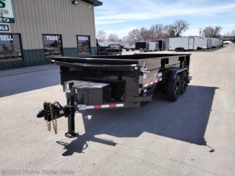 Check out this New Midsota HV 82&quot;X14&#39; Dump from Visto&#39;s Trailer Sales in West Fargo, ND. Stock # 117028

Standard Features:-(2) 7000lb Spring Axles (Electric Brakes)-2 5/16&#39;&#39; Adjustable Coupler-28.5&#39;&#39; Bed Height-Slide In Ramps-Scissor Hoist Lift-24&#39;&#39; Tall Sides-PPG Industrial Grade Poly Primer &amp; Paint-7 Gauge One Piece Floor-12k Drop Leg Jack-Tubular Steel Main Frame

Upgrades Added:-Wireless Remote-Hydraulic Tongue Jack-Solar Charger-Side Swing Door (Driver Side)

*MAY BE SHOWN W/ OPTIONAL SPARE AND CARRIER*

Visto&#39;s Trailer Sales not only offers trailer sales and truck beds, but also provides parts and service support. We&#39;re here to provide you with full support for your trailer needs.

Don&#39;t forget to shop our Parts department or ask our expert sales team about recommendations or upgrades fit for your trailer, such as spare tires, mounts, toolboxes, and more. We&#39;re here to make your hauling experience easier and more efficient! 

Did you know we offer custom trailer design and ordering? Our trailer sales team will work with you to find the best option fit for your hauling needs. Give us a call at 701-282-0229 to speak with our sales team, or stop by our dealership in West Fargo, ND to see our trailer inventory in person.