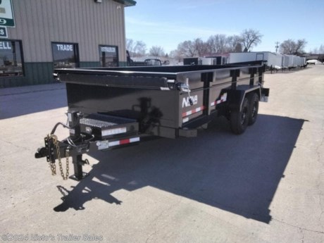 Check out this New Midsota Nova DT 82&quot;X16&#39; Dump from Visto&#39;s Trailer Sales in West Fargo, ND. Stock # 117023

Standard Features:-Self Adjusting Electric Brakes-16&quot; E Range 10 Ply Tires (235/80R16)-Spare Tire Carrier (Welded On)-29&quot; Bed Height-24&quot; Tall, 11-Gauge (1/8&quot;) Sides-11-Gauge (1/8&quot;) Floor-16&quot; Crossmember Spacing-Tuck Under 6&#39; Ramps and Carriers-5 D-Ring Tie-Downs-2-Way Double Door-Roll Tarp Kit-Anti-Sail Bar-12k Spring Return Jack (Bolt On)-Steel A-Frame Lockable Toolbox-On-Board Charger-12V Deep Cycle Battery-Scissor Hoist-Power Up/Power Down-LED Lights-No Exposed Wiring-Cold Weather 7-Way Plug (-85)-2-5/16&quot; EZ Latch Adjustable Coupler-PPG Polyurethane Primer &amp; Paint-1 Year Frame Warranty

*MAY BE SHOWN W/ OPTIONAL SPARE AND CARRIER*

Visto&#39;s Trailer Sales not only offers trailer sales and truck beds, but also provides parts and service support. We&#39;re here to provide you with full support for your trailer needs.

Don&#39;t forget to shop our Parts department or ask our expert sales team about recommendations or upgrades fit for your trailer, such as spare tires, mounts, toolboxes, and more. We&#39;re here to make your hauling experience easier and more efficient! 

Did you know we offer custom trailer design and ordering? Our trailer sales team will work with you to find the best option fit for your hauling needs. Give us a call at 701-282-0229 to speak with our sales team, or stop by our dealership in West Fargo, ND to see our trailer inventory in person.