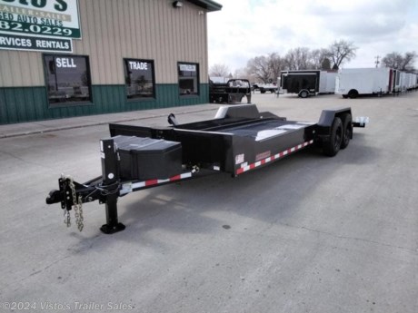 Check out this New Midsota 79.5&quot;X22&#39; Scissor Lift Trailer from Visto&#39;s Trailer Sales in West Fargo, ND. Stock # 116984 

Standard Features:-(2) 8K Spring Axles-Self Adjusting Electric Brakes-79.5&quot; Bed Width-10 Ply Tires 235/80R16-14&quot; Bed Height-18&quot; Sides-7 Gauge (3/16&quot;) Floor Thickness-Mesh Traction Strips-Power Tilt-Poly Toolbox-12V Battery

Upgrades Added:-Spare Tire Carrier-12K Hydraulic Jack

*MAY BE SHOWN W/ OPTIONAL SPARE AND CARRIER*

Visto&#39;s Trailer Sales not only offers trailer sales and truck beds, but also provides parts and service support. We&#39;re here to provide you with full support for your trailer needs.

Don&#39;t forget to shop our Parts department or ask our expert sales team about recommendations or upgrades fit for your trailer, such as spare tires, mounts, toolboxes, and more. We&#39;re here to make your hauling experience easier and more efficient! 

Did you know we offer custom trailer design and ordering? Our trailer sales team will work with you to find the best option fit for your hauling needs. Give us a call at 701-282-0229 to speak with our sales team, or stop by our dealership in West Fargo, ND to see our trailer inventory in person.