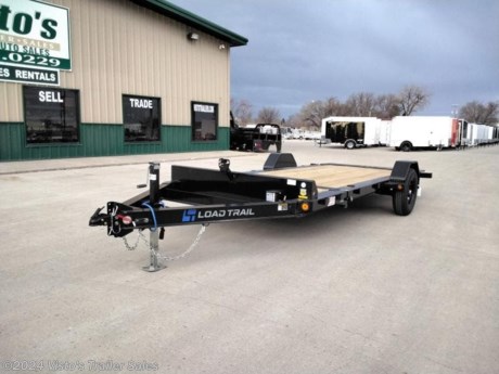 Check out this New Load Trail 83&quot;X15&#39; Tilt-N-Go Single Axle Trailer from Visto&#39;s Trailer Sales in West Fargo, ND. Stock # 322259 

Standard Features:-7,000 Lb Dexter Torsion Axle (Elec FSA Brake)-ST235/80 R16 LRC 10 Ply. (BLACK WHEELS)-Coupler 2 5/16&quot; Adjustable (6 HOLE)-Gravity 12&#39; Deck-3&#39; Stationary Deck-Diamond Plate Fenders (weld-on)-16&quot; Cross-Members-Jack Drop Leg 7K-Lights LED (w/Cold Weather Harness)-6-D-Rings 4&quot; Weld On

Upgrades Added:-Spare Tire Mount

*MAY BE SHOWN W/ OPTIONAL SPARE AND CARRIER*

Visto&#39;s Trailer Sales not only offers trailer sales and truck beds, but also provides parts and service support. We&#39;re here to provide you with full support for your trailer needs.

Don&#39;t forget to shop our Parts department or ask our expert sales team about recommendations or upgrades fit for your trailer, such as spare tires, mounts, toolboxes, and more. We&#39;re here to make your hauling experience easier and more efficient! 

Did you know we offer custom trailer design and ordering? Our trailer sales team will work with you to find the best option fit for your hauling needs. Give us a call at 701-282-0229 to speak with our sales team, or stop by our dealership in West Fargo, ND to see our trailer inventory in person.