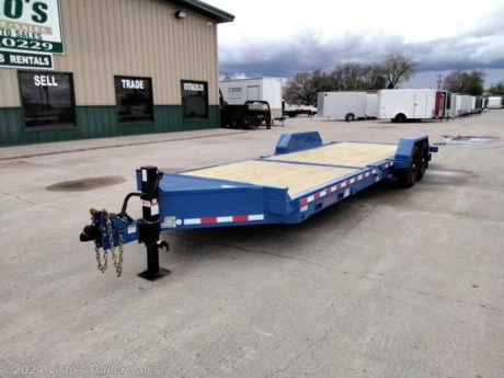 Check out this New Midsota 83&quot;X24&#39; Tilt Bed Trailer from Vistos Trailer Sales in West Fargo, ND. Stock # 

Standard Features:-(2) 7000lb Spring Drop Axles (Electric Brakes)-Tubular Steel Main Frame-2 5/16&#39;&#39; Coupler-20&#39;&#39; Bed Height-Rub Rail &amp; Stake Pockets-12K Spring Return Jack-PPG Industrial Grade Poly Primer &amp; Paint

Upgrades Added-Steel Tool Box-Pallet Fork Holders

MAY BE SHOWN W/ OPTIONAL SPARE AND CARRIER

Vistos Trailer Sales not only offers trailer sales and truck beds, but also provides parts and service support. We&#39;re here to provide you with full support for your trailer needs.

Don&#39;t forget to shop our Parts department or ask our expert sales team about recommendations or upgrades fit for your trailer, such as spare tires, mounts, toolboxes, and more. Were here to make your hauling experience easier and more efficient!

Did you know we offer custom trailer design and ordering? Our trailer sales team will work with you to find the best option fit for your hauling needs. Give us a call at 701-282-0229 to speak with our sales team, or stop by our dealership in West Fargo, ND to see our trailer inventory in person.