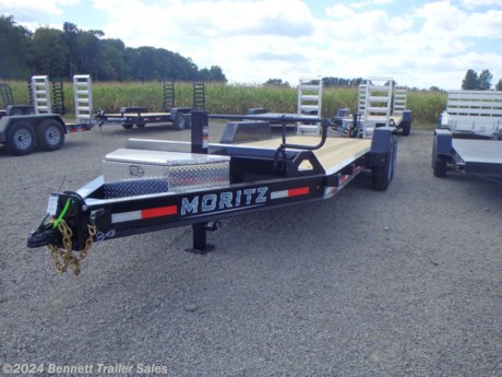 &lt;p&gt;&lt;span style=&quot;font-family: helvetica, arial, sans-serif;&quot;&gt;Standard Features on Moritz&#39;s ELBH Equipment Trailer:&lt;/span&gt;&lt;/p&gt;
&lt;ul&gt;
&lt;li&gt;&lt;span style=&quot;font-family: helvetica, arial, sans-serif;&quot;&gt;8&quot; I-Beam Frame&lt;/span&gt;&lt;/li&gt;
&lt;li&gt;&lt;span style=&quot;font-family: helvetica, arial, sans-serif;&quot;&gt;Aluminum 4&quot; Channel Ramps&lt;/span&gt;&lt;/li&gt;
&lt;li&gt;&lt;span style=&quot;font-family: helvetica, arial, sans-serif;&quot;&gt;Aluminum Treadplate Toolbox on Tongue&lt;/span&gt;&lt;/li&gt;
&lt;li&gt;&lt;span style=&quot;font-family: helvetica, arial, sans-serif;&quot;&gt;12,000# Drop Leg Jack&lt;/span&gt;&lt;/li&gt;
&lt;li&gt;&lt;span style=&quot;font-family: helvetica, arial, sans-serif;&quot;&gt;Torsion Axles&lt;/span&gt;&lt;/li&gt;
&lt;li&gt;&lt;span style=&quot;font-family: helvetica, arial, sans-serif;&quot;&gt;16&quot; Radial Tires&lt;/span&gt;&lt;/li&gt;
&lt;li&gt;&lt;span style=&quot;font-family: helvetica, arial, sans-serif;&quot;&gt;Electric Brakes, all wheels&lt;/span&gt;&lt;/li&gt;
&lt;/ul&gt;
&lt;p&gt;&lt;span style=&quot;font-family: helvetica, arial, sans-serif;&quot;&gt;This trailer is equipped with the following options:&lt;/span&gt;&lt;/p&gt;
&lt;ul&gt;
&lt;li&gt;&lt;span style=&quot;font-family: helvetica, arial, sans-serif;&quot;&gt;8,000# Grease axles&amp;nbsp;&lt;/span&gt;&lt;/li&gt;
&lt;li&gt;&lt;span style=&quot;font-family: helvetica, arial, sans-serif;&quot;&gt;17.5&quot; Tire/Wheels&lt;/span&gt;&lt;/li&gt;
&lt;li&gt;&lt;span style=&quot;font-family: helvetica, arial, sans-serif;&quot;&gt;Jack relocated to bulkhead&lt;/span&gt;&lt;/li&gt;
&lt;/ul&gt;
&lt;p&gt;&amp;nbsp;&lt;/p&gt;