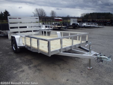 &lt;p&gt;&lt;span style=&quot;font-family: helvetica, arial, sans-serif;&quot;&gt;Standard Features on this Utility Trailer:&lt;/span&gt;&lt;/p&gt;
&lt;ul&gt;
&lt;li&gt;&lt;span style=&quot;font-family: helvetica, arial, sans-serif;&quot;&gt;Wood Deck&lt;/span&gt;&lt;/li&gt;
&lt;li&gt;&lt;span style=&quot;font-family: helvetica, arial, sans-serif;&quot;&gt;All-Aluminum Frame&lt;/span&gt;&lt;/li&gt;
&lt;li&gt;&lt;span style=&quot;font-family: helvetica, arial, sans-serif;&quot;&gt;3,500# Dexter Axle&lt;/span&gt;&lt;/li&gt;
&lt;li&gt;&lt;span style=&quot;font-family: helvetica, arial, sans-serif;&quot;&gt;Wrap Tongue&lt;/span&gt;&lt;/li&gt;
&lt;li&gt;&lt;span style=&quot;font-family: helvetica, arial, sans-serif;&quot;&gt;LED Lights&lt;/span&gt;&lt;/li&gt;
&lt;li&gt;&lt;span style=&quot;font-family: helvetica, arial, sans-serif;&quot;&gt;Square tubing uprights &amp;amp; rails&lt;/span&gt;&lt;/li&gt;
&lt;li&gt;&lt;span style=&quot;font-family: helvetica, arial, sans-serif;&quot;&gt;Aluminum Wheels&lt;/span&gt;&lt;/li&gt;
&lt;/ul&gt;
&lt;p&gt;&lt;span style=&quot;font-family: helvetica, arial, sans-serif;&quot;&gt;This trailer is equipped with the following option:&lt;/span&gt;&lt;/p&gt;
&lt;ul&gt;
&lt;li&gt;&lt;span style=&quot;font-family: helvetica, arial, sans-serif;&quot;&gt;Torflex Axle&lt;/span&gt;&lt;/li&gt;
&lt;/ul&gt;
&lt;p&gt;&amp;nbsp;&lt;/p&gt;
