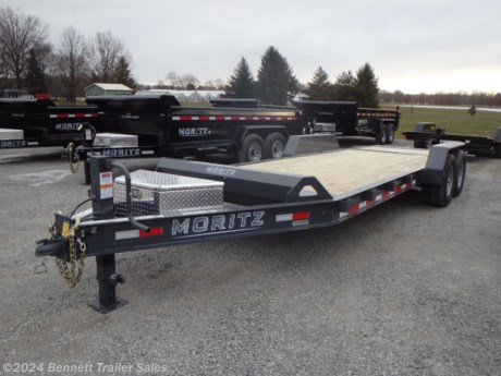 &lt;p&gt;&lt;span style=&quot;font-family: helvetica, arial, sans-serif;&quot;&gt;Standard Features on Moritz&#39;s Hydraulic Tail Equipment Trailer:&lt;/span&gt;&lt;/p&gt;
&lt;ul&gt;
&lt;li&gt;&lt;span style=&quot;font-family: helvetica, arial, sans-serif;&quot;&gt;6&#39; Hydraulic Tail/Ramp&lt;/span&gt;&lt;/li&gt;
&lt;li&gt;&lt;span style=&quot;font-family: helvetica, arial, sans-serif;&quot;&gt;16&#39; Stationary Deck&lt;/span&gt;&lt;/li&gt;
&lt;li&gt;&lt;span style=&quot;font-family: helvetica, arial, sans-serif;&quot;&gt;8&quot; I-Beam Frame&lt;/span&gt;&lt;/li&gt;
&lt;li&gt;&lt;span style=&quot;font-family: helvetica, arial, sans-serif;&quot;&gt;16&quot; o/c Cross Members&lt;/span&gt;&lt;/li&gt;
&lt;li&gt;&lt;span style=&quot;font-family: helvetica, arial, sans-serif;&quot;&gt;Torsion Axles&lt;/span&gt;&lt;/li&gt;
&lt;li&gt;&lt;span style=&quot;font-family: helvetica, arial, sans-serif;&quot;&gt;Electric brakes, all wheels&lt;/span&gt;&lt;/li&gt;
&lt;li&gt;&lt;span style=&quot;font-family: helvetica, arial, sans-serif;&quot;&gt;LED Lights&lt;/span&gt;&lt;/li&gt;
&lt;li&gt;&lt;span style=&quot;font-family: helvetica, arial, sans-serif;&quot;&gt;Aluminum Toolbox&lt;/span&gt;&lt;/li&gt;
&lt;/ul&gt;
&lt;p&gt;&lt;span style=&quot;font-family: helvetica, arial, sans-serif;&quot;&gt;This trailer is equipped with the following options:&lt;/span&gt;&lt;/p&gt;
&lt;ul&gt;
&lt;li&gt;&lt;span style=&quot;font-family: helvetica, arial, sans-serif;&quot;&gt;8,000# axle Upgrade &amp;amp; 17.5&quot; Tires&lt;/span&gt;&lt;/li&gt;
&lt;/ul&gt;
&lt;p&gt;&amp;nbsp;&lt;/p&gt;