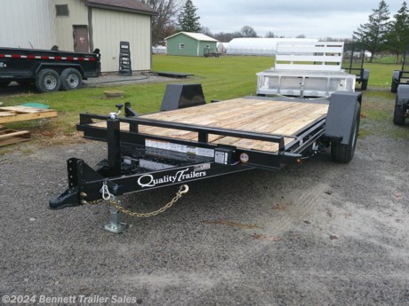 &lt;p&gt;&lt;span style=&quot;font-family: helvetica, arial, sans-serif;&quot;&gt;Standard Features on Quality&#39;s Wood Tilt Trailer (Professional Duty):&lt;/span&gt;&lt;/p&gt;
&lt;ul&gt;
&lt;li&gt;&lt;span style=&quot;font-family: helvetica, arial, sans-serif;&quot;&gt;2&#39; Stationary + 12&#39; Tilt Deck&lt;/span&gt;&lt;/li&gt;
&lt;li&gt;&lt;span style=&quot;font-family: helvetica, arial, sans-serif;&quot;&gt;5&quot; Channel &amp;amp; Wrap-around tongue&lt;/span&gt;&lt;/li&gt;
&lt;li&gt;&lt;span style=&quot;font-family: helvetica, arial, sans-serif;&quot;&gt;3&quot; Channel Crossmembers, 18&quot; Spacing&lt;/span&gt;&lt;/li&gt;
&lt;li&gt;&lt;span style=&quot;font-family: helvetica, arial, sans-serif;&quot;&gt;7,000# Axle&lt;/span&gt;&lt;/li&gt;
&lt;li&gt;&lt;span style=&quot;font-family: helvetica, arial, sans-serif;&quot;&gt;16&quot; Radial Tires&lt;/span&gt;&lt;/li&gt;
&lt;li&gt;&lt;span style=&quot;font-family: helvetica, arial, sans-serif;&quot;&gt;Electric Brakes, all wheels&lt;/span&gt;&lt;/li&gt;
&lt;li&gt;&lt;span style=&quot;font-family: helvetica, arial, sans-serif;&quot;&gt;Wood Deck&lt;/span&gt;&lt;/li&gt;
&lt;li&gt;&lt;span style=&quot;font-family: helvetica, arial, sans-serif;&quot;&gt;Stake Pockets &amp;amp; Rub Rail&lt;/span&gt;&lt;/li&gt;
&lt;li&gt;&lt;span style=&quot;font-family: helvetica, arial, sans-serif;&quot;&gt;Adjustable Pintle Ring or 2-5/16&quot; Ball Coupler&lt;/span&gt;&lt;/li&gt;
&lt;li&gt;&lt;span style=&quot;font-family: helvetica, arial, sans-serif;&quot;&gt;LED Lights&lt;/span&gt;&lt;/li&gt;
&lt;li&gt;&lt;span style=&quot;font-family: helvetica, arial, sans-serif;&quot;&gt;Dampening Cylinder&lt;/span&gt;&lt;/li&gt;
&lt;/ul&gt;