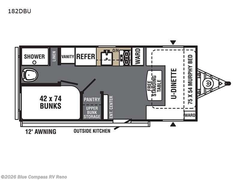 2022 Forest River Viking Viking 182DBU - Used Travel Trailer For Sale by Blue Compass RV Reno in Reno, Nevada