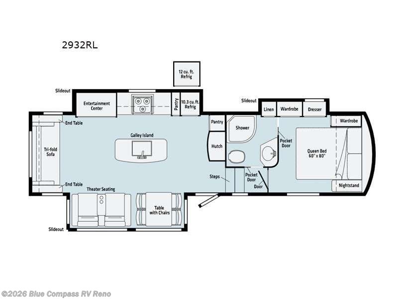 2021 Winnebago Voyage 2932rl r - Used Fifth Wheel For Sale by Blue Compass RV Reno in Reno, Nevada features Slideout