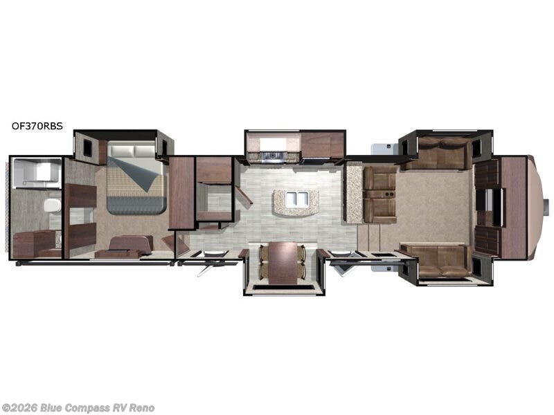 2018 Highland Ridge Open Range 370RBS - Used Fifth Wheel For Sale by Blue Compass RV Reno in Reno, Nevada features Slideout