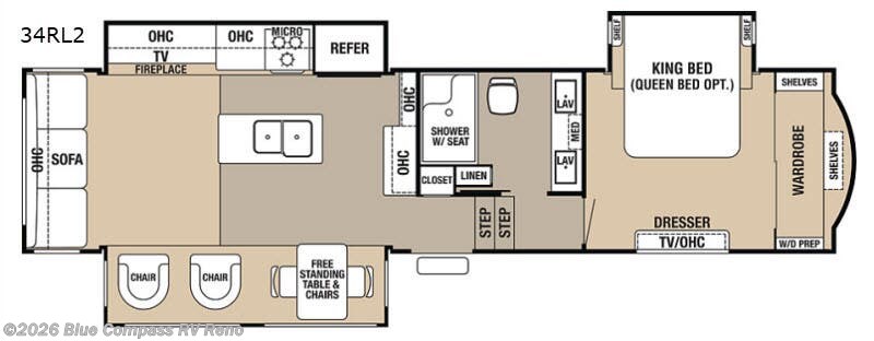 2018 Forest River Cedar Creek Hathaway Edition 34rl Hathaway - Used Fifth Wheel For Sale by Blue Compass RV Reno in Reno, Nevada features Slideout