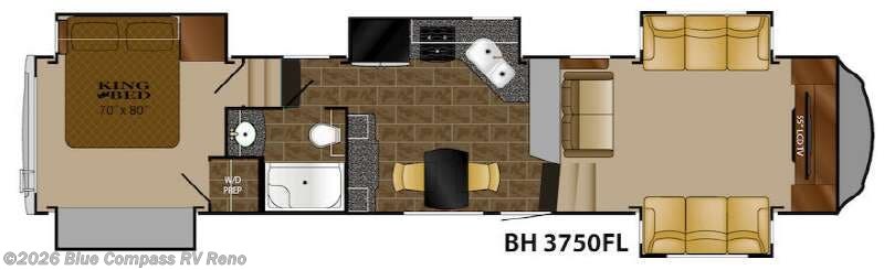 2015 Heartland Bighorn 3750FL - Used Fifth Wheel For Sale by Blue Compass RV Reno in Reno, Nevada features Slideout