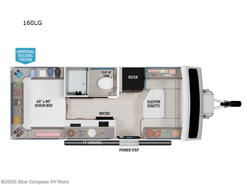 2026 Grand Design Serenova 160LG - New Travel Trailer For Sale by Blue Compass RV Reno in Reno, Nevada