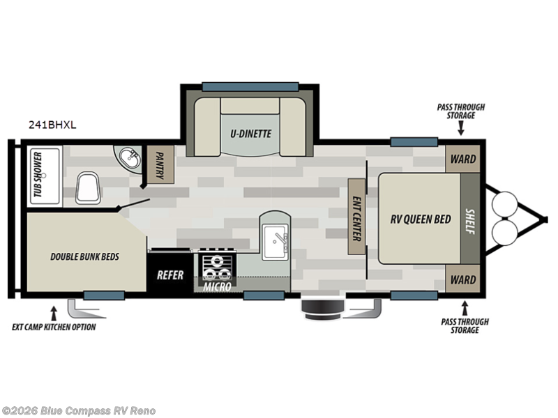 2018 Forest River Salem Cruise Lite 241BHXL - Used Travel Trailer For Sale by Blue Compass RV Reno in Reno, Nevada features Slideout