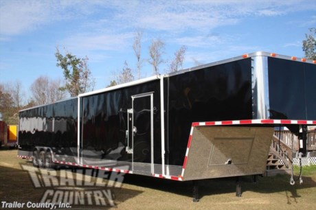 &lt;div&gt;NEW 8.5 X 52&#39; ENCLOSED GOOSE-NECK CARGO CAR HAULER&lt;/div&gt;
&lt;div&gt;&amp;nbsp;&lt;/div&gt;
&lt;div&gt;Up for your consideration is a Brand New Model 8.5 x 44 + 8&#39; RISER Triple Axle, Enclosed Goose Neck Cargo Trailer.&amp;nbsp;&lt;/div&gt;
&lt;div&gt;&amp;nbsp;&lt;/div&gt;
&lt;div&gt;YOU&#39;VE SEEN THE REST...NOW BUY THE BEST!&lt;/div&gt;
&lt;div&gt;&amp;nbsp;&lt;/div&gt;
&lt;div&gt;NOW WITH THERMO PLY CEILING LINER, L.E.D. LIGHTING PACKAGE, RADIAL TIRES, + ALL the other TOP QUALITY FEATURES listed in this ad!&lt;/div&gt;
&lt;div&gt;&amp;nbsp;&lt;/div&gt;
&lt;div&gt;STANDARD ELITE SERIES FEATURES:&lt;/div&gt;
&lt;div&gt;&amp;nbsp;&lt;/div&gt;
&lt;div&gt;- Heavy Duty 8&quot; I-Beam Main Frame&lt;/div&gt;
&lt;div&gt;- Heavy Duty 1&quot; X 1 1/2&quot; Square Tubing Wall Studs &amp;amp; Roof Bows&lt;/div&gt;
&lt;div&gt;- 52&#39; Gooseneck, 44&#39; Box Space + 8&#39; Riser&lt;/div&gt;
&lt;div&gt;- 16&quot; On Center Walls&lt;/div&gt;
&lt;div&gt;- 16&quot; On Center Floors&lt;/div&gt;
&lt;div&gt;- 16&quot; On Center Roof Bows&lt;/div&gt;
&lt;div&gt;- (3) 7,000 LB &quot;DEXTER&quot; TORSION Axles w/ All Wheel Electric Brakes &amp;amp; EZ LUBE Grease Fittings (21K G.V.W.R.)&lt;/div&gt;
&lt;div&gt;- HEAVY DUTY Rear Spring Assisted Ramp Door with (2) Bar locks for Security, EZ Lube Hinge Pins, &amp;amp; 16&quot; Transitional Ramp Flap&lt;/div&gt;
&lt;div&gt;- No-Show Beaver Tail (Dove Tail)&lt;/div&gt;
&lt;div&gt;- 4 - 5,000 lb Flush Floor Mounted D-Rings&lt;/div&gt;
&lt;div&gt;- 36&quot; Side Door with RV Flush Lock &amp;amp; Bar Lock&lt;/div&gt;
&lt;div&gt;- ATP Diamond Plate Recessed Step-Up in Side door&lt;/div&gt;
&lt;div&gt;- 81&quot; Interior Height inside box space (35 1/2&quot; in riser)&lt;/div&gt;
&lt;div&gt;- Galvalume Roof with Thermo Ply and Full Luan Ceiling Lining&lt;/div&gt;
&lt;div&gt;- 2 5/16&quot; Gooseneck Coupler w/ Snapper Pin&lt;/div&gt;
&lt;div&gt;- Heavy Duty Safety Chains&lt;/div&gt;
&lt;div&gt;- Electric Landing Gear&lt;/div&gt;
&lt;div&gt;- 7-Way Round RV Electrical Wiring Harness w/ Battery Back-Up &amp;amp; Safety Switch&lt;/div&gt;
&lt;div&gt;- Built In Cabinets &amp;amp; Steps Combo at Riser&lt;/div&gt;
&lt;div&gt;- ATP Bottom Trim on Sides &amp;amp; Rear&lt;/div&gt;
&lt;div&gt;- ATP Front under riser with Keyed Lock Access Door w/ Easy Access Junction Box.&amp;nbsp;&lt;/div&gt;
&lt;div&gt;- Exterior L.E.D. Lighting Package&lt;/div&gt;
&lt;div&gt;- D.O.T. Reflective Tape&lt;/div&gt;
&lt;div&gt;- 3/8&quot; Heavy Duty To Grade Plywood Walls&lt;/div&gt;
&lt;div&gt;- 3/4&quot; Heavy Duty Top Grade Plywood Floors&lt;/div&gt;
&lt;div&gt;- Heavy Duty Smooth Fender Flares&amp;nbsp;&lt;/div&gt;
&lt;div&gt;- Deluxe License Plate Holder with Light&amp;nbsp;&lt;/div&gt;
&lt;div&gt;- Top Quality Exterior Grade Paint&lt;/div&gt;
&lt;div&gt;- (2) Non-Powered Interior Roof Vent&lt;/div&gt;
&lt;div&gt;- (2) 12 Volt Interior Trailer Light w/ Wall Switch&lt;/div&gt;
&lt;div&gt;- Smooth Polished Aluminum Front &amp;amp; Rear Corners&lt;/div&gt;
&lt;div&gt;- 16&quot; Radial 8-Lug (ST23575R16) Tires &amp;amp; Wheels&lt;/div&gt;
&lt;div&gt;&amp;nbsp;&lt;/div&gt;
&lt;div&gt;Additional Upgrades Include:&lt;/div&gt;
&lt;div&gt;&amp;nbsp;&lt;/div&gt;
&lt;div&gt;- .030 Metal Exterior&lt;/div&gt;
&lt;div&gt;- Screw-less Metal Exterior Walls&lt;/div&gt;
&lt;div&gt;- RTP on Trailer Floor and Ramp&lt;/div&gt;
&lt;div&gt;- 88&#39; of E-track on Interior Walls (44&#39; on Each Wall)&lt;/div&gt;
&lt;div&gt;- (12) Additional D-rings (Total of 16 in Trailer)&lt;/div&gt;
&lt;div&gt;- Electrical Package (30 Amp Panel Box w/25&#39; Life Line, 2-110 Volt Interior Recepts, 2-4&#39; 12 Volt L.E.D. Strip Lights w/ Battery)&lt;/div&gt;
&lt;div&gt;- Exterior GFI Outlet&lt;/div&gt;
&lt;div&gt;- 14&#39; Black &amp;amp; White Checkered Awning on Driver Side&lt;/div&gt;
&lt;p&gt;&amp;nbsp;&lt;/p&gt;
&lt;p&gt;* * N.A.T.M. Inspected and Certified * *&lt;br /&gt;* * Manufacturers Title and 5 Year Limited Warranty Included * *&lt;br /&gt;* * PRODUCT LIABILITY INSURANCE * *&lt;br /&gt;* * FINANCING IS AVAILABLE W/ APPROVED CREDIT * *&lt;/p&gt;
&lt;p&gt;ASK US ABOUT OUR RENT TO OWN PROGRAM - NO CREDIT CHECK - LOW DOWN PAYMENT&lt;/p&gt;
&lt;p&gt;&lt;br /&gt;Trailer is offered @ factory direct pick up in Willacoochee, GA...We also offer Nationwide Delivery, please contact us for more information.&lt;br /&gt;CALL: 888-710-2112&lt;/p&gt;