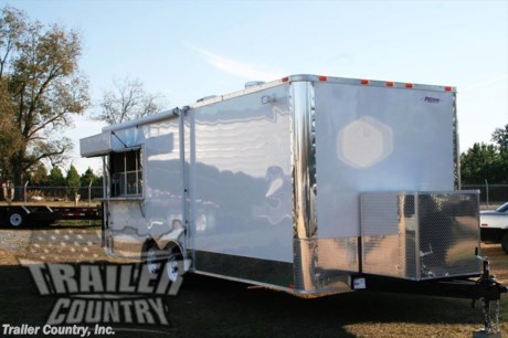 &lt;div&gt;NEW 8.5 X 22&#39; ENCLOSED MOBILE KITCHEN VENDING TRAILER LOADED W/ OPTIONS!&lt;/div&gt;
&lt;div&gt;&amp;nbsp;&lt;/div&gt;
&lt;div&gt;Up for your consideration is a Brand New Heavy Duty Model 8.5 x 22 Tandem Axle, Enclosed Food Vending Concession BBQ Trailer w/ Bathroom Package.&lt;/div&gt;
&lt;div&gt;&amp;nbsp;&lt;/div&gt;
&lt;div&gt;YOU&#39;VE SEEN THE REST...NOW BUY THE BEST!&lt;/div&gt;
&lt;div&gt;&amp;nbsp;&lt;/div&gt;
&lt;div&gt;ALL the TOP QUALITY FEATURES listed in this ad!&lt;/div&gt;
&lt;div&gt;&amp;nbsp;&lt;/div&gt;
&lt;div&gt;Elite Series Standard Features:&lt;/div&gt;
&lt;div&gt;&amp;nbsp;&lt;/div&gt;
&lt;div&gt;- Heavy Duty 6&quot; I Beam Main Frame w/ 2&quot;X6&quot; Square Tube Frame&lt;/div&gt;
&lt;div&gt;- 22&#39; Box Space&amp;nbsp;&lt;/div&gt;
&lt;div&gt;- 54&quot; TRIPLE TUBE TONGUE&lt;/div&gt;
&lt;div&gt;- 16&quot; On Center Walls&lt;/div&gt;
&lt;div&gt;- 16&quot; On Center Floors&lt;/div&gt;
&lt;div&gt;- 16&quot; On Center Roof Bows&lt;/div&gt;
&lt;div&gt;- (2) 3,500 lb &quot; DEXTER&quot; SPRING Axles w/ All Wheel Electric Brakes &amp;amp; EZ LUBE Grease Fittings- Self Adjusting Axles&lt;/div&gt;
&lt;div&gt;- HEAVY DUTY Rear Spring Assisted Ramp Door with (2) Bar locks for Security, &amp;amp; EZ Lube Hinge Pins&lt;/div&gt;
&lt;div&gt;- No-Show Beaver Tail (Dove Tail)&lt;/div&gt;
&lt;div&gt;- 4 - 5,000 lb Flush Floor Mounted D-Rings&lt;/div&gt;
&lt;div&gt;- 36&quot; Side Door with Lock&lt;/div&gt;
&lt;div&gt;- ATP Diamond Plate Recessed Step-Up in Side door&lt;/div&gt;
&lt;div&gt;- 6&#39;6&quot; Interior Height inside Box Space&lt;/div&gt;
&lt;div&gt;- Galvalume Seamed Roof w/ Thermo Ply Ceiling Liner&lt;/div&gt;
&lt;div&gt;- 2 5/16&quot; Coupler w/ Snapper Pin&lt;/div&gt;
&lt;div&gt;- Heavy Duty Safety Chains&lt;/div&gt;
&lt;div&gt;- 2 K Top-Wind Jack&lt;/div&gt;
&lt;div&gt;- 7-Way Round RV Electrical Wiring Harness w/ Battery Back-Up &amp;amp; Safety Switch&lt;/div&gt;
&lt;div&gt;- 24&quot; ATP Front Stone Guard w/ ATP Nose Cap&lt;/div&gt;
&lt;div&gt;- Exterior L.E.D Lighting Package&lt;/div&gt;
&lt;div&gt;- 3/8&quot; Heavy Duty Top Grade Plywood Walls&lt;/div&gt;
&lt;div&gt;- 3/4&quot; Heavy Duty Top Grade Plywood Floors&lt;/div&gt;
&lt;div&gt;- Heavy Duty Smooth Fender Flares&lt;/div&gt;
&lt;div&gt;- Deluxe License Plate Holder with Light&lt;/div&gt;
&lt;div&gt;- Top Quality Exterior Grade Automotive Paint&lt;/div&gt;
&lt;div&gt;- (1) Non-Powered Roof Vent&lt;/div&gt;
&lt;div&gt;- (1) 12-Volt Interior Trailer Light w/ Wall Switch&lt;/div&gt;
&lt;div&gt;- 15&quot; Radial Tires&lt;/div&gt;
&lt;div&gt;- White Modular Wheels&lt;/div&gt;
&lt;div&gt;&amp;nbsp;&lt;/div&gt;
&lt;div&gt;Concession Package &amp;amp; Upgrades:&lt;/div&gt;
&lt;div&gt;&amp;nbsp;&lt;/div&gt;
&lt;div&gt;-Concession Package- 9&#39; Hood Range, Air Flow Blower, 2 Interior Range Lights, Grease Trap on Roof, Backsplash under Hood Range (No Fire Suppression System)&lt;/div&gt;
&lt;div&gt;- 1 ~ Custom Insulated Aluminum Sink Cover- Designed as Removable Prep Station.&lt;/div&gt;
&lt;div&gt;- 1 ~ 3&#39; x 6&#39; Concession/Vending Window w/Sliding Glass Inserts &amp;amp; Screen (Close to Rear Passengerside of Trailer)&lt;/div&gt;
&lt;div&gt;- 1 ~ 12&quot; x 6&quot;&#39; Exterior Serving Counter Under Concession Window&lt;/div&gt;
&lt;div&gt;- 1 ~ 7&#39; x 16&quot; &quot;L&quot; Shaped Serving Counter w/Base Cabinet Mounted Under Concession Window to Rear Wall (In Red Metal)&lt;/div&gt;
&lt;div&gt;- A/C Unit, Pre-wire &amp;amp; Brace, (13,500 BTU Unit w/ Heat Strip)&lt;/div&gt;
&lt;div&gt;- Sink Package ~ 3 Stainless Steel Sinks in Stainless Steel Table W/Hardware in Mill Finish, Hand wash Station, Upgraded 40 Gallon Fresh Water Tank, Upgraded 50 Gallon Waste Water Tank, &amp;amp; 6 Gallon Hot Water Heater&lt;/div&gt;
&lt;div&gt;- Concession Marquee&lt;/div&gt;
&lt;div&gt;- Electrical Package ~ ( 100 Amp Panel Box w/50&#39; Life Line, 2-110 Volt Interior Recepts, 2~4&#39; 12 Volt L.E.D. Strip Lights w/ Battery)&lt;/div&gt;
&lt;div&gt;- 8 ~ Additional 110 Volt Interior Recepts through out unit. (Total of 10)&lt;/div&gt;
&lt;div&gt;- 1 ~ Exterior Motor Base Plug ilo Life Line&lt;/div&gt;
&lt;div&gt;- 1 ~ Exterior GFI Outlet&lt;/div&gt;
&lt;div&gt;- Rubber Tread Plate Flooring&lt;/div&gt;
&lt;div&gt;- Mill Finish Metal Walls and Ceiling Liner&amp;nbsp;&lt;/div&gt;
&lt;div&gt;- Insulated Walls &amp;amp; Ceiling&lt;/div&gt;
&lt;div&gt;- Propane Package ~2 -100 lb Propane Tanks, Regulator, LP Lines, w/3 Stub Outs ( Cages/Tanks located on Rear)&lt;/div&gt;
&lt;div&gt;- 2 ~ Propane Tanks (Tanks are Empty)&lt;/div&gt;
&lt;div&gt;- 2 ~ Locking Propane Cages w/ Swing Door&lt;/div&gt;
&lt;div&gt;&amp;nbsp;&lt;/div&gt;
&lt;div&gt;Additional Upgrades:&lt;/div&gt;
&lt;div&gt;&amp;nbsp;&lt;/div&gt;
&lt;div&gt;- 1/2 Bathroom Package ~Toilet, 1-50 Gallon Fresh Tank, 1-35 Gallon Waste Tank, 6 Gallon Water Heater, Sink w/ Cabinet w/24&quot; Doors.&amp;nbsp;&lt;/div&gt;
&lt;div&gt;- 2 ~ Floor Drains (1 Centered in Floor if Unit and 1 Centered in Bathroom Floor)&lt;/div&gt;
&lt;div&gt;- .030 Upgraded Metal Exterior&lt;/div&gt;
&lt;div&gt;- Screw-less Metal Exterior&lt;/div&gt;
&lt;div&gt;- Solid Rear Wall&lt;/div&gt;
&lt;div&gt;- Upgrade Standard Side Door to 48&quot;, Installed into Center Rear Wall&lt;/div&gt;
&lt;div&gt;- Screendoor 32&quot; Plant Made RV Door w/ Window (Moved to side door location)&lt;/div&gt;
&lt;div&gt;- Extended Tongue&lt;/div&gt;
&lt;div&gt;- ATP Diamond Plate Generator Box w/ Vents and Slide Out Tray (Mounted on Ext Tongue)&lt;/div&gt;
&lt;div&gt;- Pull Out Step Mounted Under Rear Door&lt;/div&gt;
&lt;div&gt;- 8&quot; Polished Trim On Sides and Rear&lt;/div&gt;
&lt;div&gt;- 1 ~ Pair Clear L.E.D. Double Rear Tail Lights&lt;/div&gt;
&lt;div&gt;- 12&quot; Extra Interior Height (7&#39;6&#39;&#39; Total Interior Height)&lt;/div&gt;
&lt;div&gt;- 12&#39; Black and White Checkered Awning Curbside&lt;/div&gt;
&lt;div&gt;- 1 ~ Pair Rear Mounted Stabilizer Jacks&amp;nbsp;&lt;/div&gt;
&lt;div&gt;- 2 ~ 4 Way Exterior Quartz Lights&lt;/div&gt;
&lt;div&gt;- No Beaver Tail - Straight Deck&lt;/div&gt;
&lt;p&gt;&amp;nbsp;&lt;/p&gt;
&lt;p&gt;* * N.A.T.M. Inspected and Certified * *&lt;br /&gt;* * Manufacturers Title and 5 Year Limited Warranty Included * *&lt;br /&gt;* * PRODUCT LIABILITY INSURANCE * *&lt;br /&gt;* * FINANCING IS AVAILABLE W/ APPROVED CREDIT * *&lt;/p&gt;
&lt;p&gt;&lt;br /&gt;Trailer is offered @ factory direct pick up in Willacoochee, GA...We also offer Nationwide Delivery, please contact us for more information.&lt;br /&gt;CALL: 888-710-2112&lt;/p&gt;
