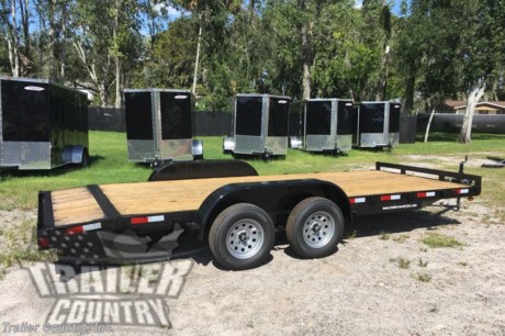 &lt;div&gt;&amp;nbsp;&lt;/div&gt;
&lt;div&gt;New 7&#39;x18&#39; (16&#39; + 2&#39;) Heavy Duty Open Wood Deck Car Hauler Trailer w/ 7,000 lb G.V.W.R.&lt;/div&gt;
&lt;div&gt;&amp;nbsp;&lt;/div&gt;
&lt;div&gt;Up for your Consideration is a Brand New 7&#39;x18&#39; Tandem Axle, Open Wood Deck Car Hauler Trailer w/Slide-Out Ramps&amp;nbsp;&amp;nbsp;&lt;/div&gt;
&lt;div&gt;&amp;nbsp;&lt;/div&gt;
&lt;div&gt;Also Great for Light Equipment Hauling - Landscaping - ATV&#39;s, UTV&#39;s &amp;amp; More!&lt;/div&gt;
&lt;div&gt;&amp;nbsp;&lt;/div&gt;
&lt;div&gt;Standard Patriot Series Features:&lt;/div&gt;
&lt;div&gt;&amp;nbsp;&lt;/div&gt;
&lt;div&gt;Heavy Duty 5&quot; Channel Main Frame&lt;/div&gt;
&lt;div&gt;Length: 18&#39; (16&#39; Straight Flat Deck + 2&#39; Dovetail)&lt;/div&gt;
&lt;div&gt;(2) 3,500 lb &quot;Dexter&quot; All Wheel Electric Brake Axles w/ EZ Lube Fittings (Breaks on Both Axles)&lt;/div&gt;
&lt;div&gt;Stake Pockets Tie Downs&lt;/div&gt;
&lt;div&gt;Stop Rail in Front&lt;/div&gt;
&lt;div&gt;2&quot; x 8&quot; Pressure Treated Deck&lt;/div&gt;
&lt;div&gt;2 5/16&quot; &quot;A&quot;- Frame Coupler&lt;/div&gt;
&lt;div&gt;Emergency Break- Away Kit&lt;/div&gt;
&lt;div&gt;Heavy Duty Safety Chains - w/Hooks&lt;/div&gt;
&lt;div&gt;7-Way RV Style Wiring Harness Plug&lt;/div&gt;
&lt;div&gt;2,000 lb Top-Wind Jack&lt;/div&gt;
&lt;div&gt;Tires - ST205-75R-15&quot; Radial Tires&lt;/div&gt;
&lt;div&gt;Wheels - 15&quot; Silver Mod Wheels&lt;/div&gt;
&lt;div&gt;Top Quality Paint&amp;nbsp;&lt;/div&gt;
&lt;div&gt;DOT Compliant L.E.D. Lighting System&lt;/div&gt;
&lt;div&gt;Light Protectors&lt;/div&gt;
&lt;div&gt;5&#39; Slide Out Ramps&lt;/div&gt;
&lt;div&gt;Bed Width - 82&quot; (Between Fenders)&lt;/div&gt;
&lt;div&gt;Spare Tire Mount&lt;/div&gt;
&lt;div&gt;&amp;nbsp;&lt;/div&gt;
&lt;div&gt;&amp;nbsp;&lt;/div&gt;
&lt;div&gt;Manufacturers Title and Limited Warranty Included&lt;/div&gt;
&lt;div&gt;&amp;nbsp;&lt;/div&gt;
&lt;div&gt;Trailer is offered @ our Central Florida Retail Store. We also offer Nationwide Delivery. Please ask for more information about our optional delivery services.&amp;nbsp;&lt;/div&gt;
&lt;div&gt;&amp;nbsp;&lt;/div&gt;
&lt;div&gt;*Trailer Shown with Optional Trim*&lt;/div&gt;
&lt;div&gt;&amp;nbsp;&lt;/div&gt;
&lt;div&gt;All Trailers are D.O.T. Compliant for all 50 States, Canada, &amp;amp; Mexico.&lt;/div&gt;
&lt;div&gt;&amp;nbsp;&lt;/div&gt;
&lt;div&gt;&lt;strong&gt;* FINANCING AVAILABLE W/ APPROVED CREDIT *&lt;/strong&gt;&lt;/div&gt;
&lt;div&gt;&amp;nbsp;&lt;/div&gt;
&lt;div&gt;&lt;strong&gt;* RENT TO OWN OPTIONS AVAILABLE W/ NO CREDIT CHECK - LOW DOWN PAYMENTS *&lt;/strong&gt;&lt;/div&gt;
&lt;div&gt;&amp;nbsp;&lt;/div&gt;
&lt;div&gt;FOR MORE INFORMATION CALL:&lt;/div&gt;
&lt;div&gt;&amp;nbsp;&lt;/div&gt;
&lt;div&gt;888-710-2112&lt;/div&gt;
&lt;p&gt;&amp;nbsp;&lt;/p&gt;