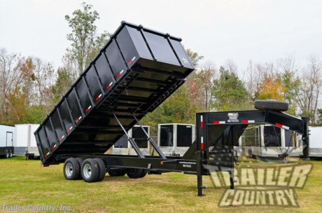 &lt;p&gt;Brand New 8&#39; x 20&#39; Gooseneck Hydraulic Dump Trailer w/Rear Swing Barn Style Doors &amp;amp; Removable Ramps&lt;/p&gt;
&lt;p&gt;Up for your Consideration is a Brand New Model 8&#39;x20&#39; Dual Tandem Axle, Hydraulic Dump Trailer w/ 48&quot; High Sides&lt;/p&gt;
&lt;p&gt;Also Great for Roofing - Construction - Storm Clean Up - Equipment Hauling - Landscaping &amp;amp; More!&lt;/p&gt;
&lt;p&gt;Standard Features:&lt;/p&gt;
&lt;p&gt;Proudly Made in the U.S.A.&amp;nbsp;&lt;/p&gt;
&lt;p&gt;(2) 10,000lb &quot;Dexter&quot; Oil Bath Axles with All Wheel Electric Brakes (Brakes on Both Axles)&lt;/p&gt;
&lt;p&gt;Heavy Duty Slipper Spring Suspension&lt;/p&gt;
&lt;p&gt;(2) 4&quot; Hydraulic Cylinders - Power Up &amp;amp; Power Down (15,000lb each. Max Rated Capacity)&lt;/p&gt;
&lt;p&gt;Heavy Duty 12&quot; I Beam Main Frame&lt;/p&gt;
&lt;p&gt;Heavy Duty 12&quot; I Beam Tongue&lt;/p&gt;
&lt;p&gt;Heavy Duty 3&quot;X2&quot; Rectangular Tubing Frame&amp;nbsp; w/3&quot; Channel Cross Members&lt;/p&gt;
&lt;p&gt;11 Gauge Sides&lt;/p&gt;
&lt;p&gt;11 Gauge Floor&lt;/p&gt;
&lt;p&gt;20,000lb G.V.W.R.&amp;nbsp;&amp;nbsp;&lt;/p&gt;
&lt;p&gt;Heavy Duty Safety Chains - w/Hooks&lt;/p&gt;
&lt;p&gt;(2) 10,000 lb Drop Leg Jacks&lt;/p&gt;
&lt;p&gt;Rear Barn Style Doors w/Lock &amp;amp; Hold Back Chains&lt;/p&gt;
&lt;p&gt;Electric Over Hydraulic Power Up and Down Pump&lt;/p&gt;
&lt;p&gt;(2) Deep Cycle Marine Batteries w/ 10&#39; Corded Remote&lt;/p&gt;
&lt;p&gt;Pump &amp;amp; Batteries Stored in Lockable Storage Box&lt;/p&gt;
&lt;p&gt;Tires - ST235-80R-16 LRE 10 Ply Radial Tires&lt;/p&gt;
&lt;p&gt;Wheels - 16&quot; 8 - Lug Silver Mod Wheels&lt;/p&gt;
&lt;p&gt;D.O.T. Compliant L.E.D. Lighting System&lt;/p&gt;
&lt;p&gt;D.O.T. Reflective Tape&lt;/p&gt;
&lt;p&gt;?Emergency Break- Away Kit&lt;/p&gt;
&lt;p&gt;Bed Width - Approx. 95&quot; (Inside Box Width)&lt;/p&gt;
&lt;p&gt;Box Length - Approx. 20&#39;&lt;/p&gt;
&lt;p&gt;Deck Height - Approx. 36&quot;&lt;/p&gt;
&lt;p&gt;48&quot; High Sides&lt;/p&gt;
&lt;p&gt;Adjustable Height 2 5/16&quot; Gooseneck Coupler&lt;/p&gt;
&lt;p&gt;Spare Tire Mount on Gooseneck&lt;/p&gt;
&lt;p&gt;Stake Pockets / Tie Downs - All Around Top&lt;/p&gt;
&lt;p&gt;(4) D-Rings Welded in Bed&lt;/p&gt;
&lt;p&gt;&amp;nbsp;&lt;/p&gt;
&lt;p&gt;Additional Upgrades Included:&lt;/p&gt;
&lt;p&gt;6&#39; Heavy Duty Removable Ramps&lt;/p&gt;
&lt;p&gt;Matching Spare Tire and Rim Mounted on Tire Mount( ST235-80R-16 LRE 10 Ply Radial Tire)&lt;/p&gt;
&lt;p&gt;FINANCING IS AVAILABLE W/ APPROVED CREDIT&lt;/p&gt;
&lt;p&gt;&amp;nbsp;Manufacturers Title and Limited Warranty Included&lt;/p&gt;
&lt;p&gt;&amp;nbsp;&lt;/p&gt;
&lt;p&gt;We offer Nationwide Delivery.&amp;nbsp;&lt;/p&gt;
&lt;p&gt;Please ask for more information about our optional pick up locations and delivery services.&amp;nbsp; &amp;nbsp;&amp;nbsp;&lt;/p&gt;
&lt;p&gt;*Trailer Shown with Optional Trim*&lt;/p&gt;
&lt;p&gt;&amp;nbsp;&lt;/p&gt;
&lt;p&gt;All Trailers are D.O.T. Compliant for all 50 States, Canada, &amp;amp; Mexico.&lt;/p&gt;
&lt;p&gt;&amp;nbsp;&lt;/p&gt;
&lt;p&gt;FOR MORE INFORMATION CALL:&lt;/p&gt;
&lt;p&gt;888-710-2112&lt;/p&gt;
