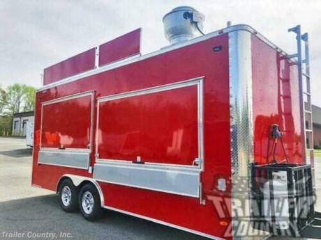 &lt;p&gt;NEW 8.5 X 20&#39; ENCLOSED CONCESSION MOBILE KITCHEN BBQ FOOD VENDING TRAILER LOADED WITH OPTIONS&lt;/p&gt;
&lt;p&gt;&amp;nbsp;&lt;/p&gt;
&lt;p&gt;Up for your consideration is a Brand New Model 8.5 x 20 Tandem Axle Vending Trailer, Ready for Equipment and Appliances!&lt;/p&gt;
&lt;p&gt;&amp;nbsp;&lt;/p&gt;
&lt;p&gt;YOU&#39;VE SEEN THE REST...NOW BUY THE BEST!!&lt;/p&gt;
&lt;p&gt;&amp;nbsp;&lt;/p&gt;
&lt;p&gt;ALL the TOP QUALITY FEATURES listed in this ad!&lt;/p&gt;
&lt;p&gt;&amp;nbsp;&lt;/p&gt;
&lt;p&gt;Standard Elite Series Features:&lt;/p&gt;
&lt;p&gt;&amp;nbsp;&lt;/p&gt;
&lt;p&gt;Heavy Duty 6&quot; I Beam Main Frame with 2&quot; X 4&quot; Square Tube&lt;/p&gt;
&lt;p&gt;Heavy Duty 1&quot; x 1 1/2&quot; Square Tubular Wall Studs &amp;amp; Roof Bows&lt;/p&gt;
&lt;p&gt;20&#39; Box Space&lt;/p&gt;
&lt;p&gt;16&quot; On Center Walls Cross-members&lt;/p&gt;
&lt;p&gt;16&quot; On Center Floor Cross-members&lt;/p&gt;
&lt;p&gt;16&quot; On Center Roof Cross-members&lt;/p&gt;
&lt;p&gt;Complete Braking System (Electric Brakes on both Axles, Battery Back-Up, &amp;amp; Safety Switch).&lt;/p&gt;
&lt;p&gt;(2) 3,500lb &quot;Dexter&quot; Axles w/ EZ LUBE Grease Fittings (Self Adjusting Brakes Axles)&lt;/p&gt;
&lt;p&gt;36&quot; Side Door with RV Lock &amp;amp; Cam Locking System (on Passenger Side)&lt;/p&gt;
&lt;p&gt;ATP Diamond Plate Step well in Side Door&lt;/p&gt;
&lt;p&gt;78&quot; Interior Height&lt;/p&gt;
&lt;p&gt;Galvalume Seamed Roof w/ Thermo Ply Ceiling Liner&lt;/p&gt;
&lt;p&gt;2 5/16&quot; Coupler w/ Snapper Pin&lt;/p&gt;
&lt;p&gt;Heavy Duty Safety Chains&lt;/p&gt;
&lt;p&gt;7-Way Round RV Style Wiring Harness Plug&lt;/p&gt;
&lt;p&gt;3/8&quot; Heavy Duty Top Grade Plywood Walls&lt;/p&gt;
&lt;p&gt;3/4&quot; Heavy Duty Top Grade Plywood Floors&lt;/p&gt;
&lt;p&gt;Smooth Tear Drop Style Fender Flares&lt;/p&gt;
&lt;p&gt;2K A-Frame Top Wind Jack&lt;/p&gt;
&lt;p&gt;Top Quality Exterior Grade Paint&lt;/p&gt;
&lt;p&gt;(1) Non-Powered Interior Roof Vent&lt;/p&gt;
&lt;p&gt;(1) 12 Volt Interior Trailer Dome Light w/ Wall Switch&lt;/p&gt;
&lt;p&gt;24&quot; Diamond Plate ATP Front Stone Guard&lt;/p&gt;
&lt;p&gt;15&quot; (ST20575R15) Radial Tires &amp;amp; Wheels&lt;/p&gt;
&lt;p&gt;Exterior L.E.D. Lighting Package&lt;/p&gt;
&lt;p&gt;Rear Spring Assisted Ramp Door w/ Cam Locks&amp;nbsp;&lt;/p&gt;
&lt;p&gt;16&quot; Rear Ramp Transition Flap&lt;/p&gt;
&lt;p&gt;&amp;nbsp;&lt;/p&gt;
&lt;p&gt;Concession Package &amp;amp; Upgrades?:&lt;/p&gt;
&lt;p&gt;Concession Package: 4&#39; Range Hood, Air Flow Blower, (2)Interior Range Lights, Grease Trap on Roof.&lt;/p&gt;
&lt;p&gt;Sink Package: (3) Stainless Steel Sinks w/Hardware, Cabinet, Hand-Wash Station, 30 Gallon Fresh Water Tank, 45 Gallon Waste Water Tank w/ City Water Fill, &amp;amp; 6 Gallon Hot Water Heater.&lt;/p&gt;
&lt;p&gt;Mill Finish Sink Cover&lt;/p&gt;
&lt;p&gt;Spray Nozzle for Sink&lt;/p&gt;
&lt;p&gt;On Demand Water Heater&lt;/p&gt;
&lt;p&gt;Electrical Package: 100 Amp Panel Box w/ 25&#39; Life Line, Wall Switch, (2) 4&#39; LED Strip Lights w/ Battery, (2) Interior Recepts, 12V Battery with Charger.&lt;/p&gt;
&lt;p&gt;Add: (11) - Additional 110 V Recepts (13 Total w/ Electrical Package)&lt;/p&gt;
&lt;p&gt;Upgrade: 12/2 Wire and (5) of the 110V Recepts Wired on Separate Breakers (for Appliances)&lt;/p&gt;
&lt;p&gt;Add: (7) - Additional 4&#39; L.E.D. Lights (9 Total w/ Electrical Package)&lt;/p&gt;
&lt;p&gt;Upgrade: Install (2) Exterior GFI Outlets&lt;/p&gt;
&lt;p&gt;Motor Based Plug - Exterior Motor Based Plug w/ 25&#39; Life Line Connection&lt;/p&gt;
&lt;p&gt;(2) 4-Way L.E.D. Exterior Lights Wired on Same Switch On Passenger Side of Trailer (1 Front/1 Rear)&lt;/p&gt;
&lt;p&gt;Concession Windows:&lt;/p&gt;
&lt;p&gt;(2) 4&#39; x 8&#39; Concession/Vending Window (NO Glass or Screens) Located On Passenger Side.&amp;nbsp;&lt;/p&gt;
&lt;p&gt;(1) 3&#39; x 5&#39; Concession/Vending Window (NO Glass or Screens) Located On Passenger Side.&lt;/p&gt;
&lt;p&gt;(2) 12&quot; x 8&#39; Exterior Serving Counter Under Concession Window - w/ Drop Down Brackets Located On Passenger Side.&amp;nbsp;&lt;/p&gt;
&lt;p&gt;(1) 12&quot; x 5&#39; Exterior Serving Counter Under Concession Window - w/ Drop Down Brackets Located On Passenger Side.&amp;nbsp;&lt;/p&gt;
&lt;p&gt;Propane Package: (2) 40 lb Propane Tanks w/ Holders, Regulator, LP Lines and (2) - Stub Outs (Tanks not Filled)&lt;/p&gt;
&lt;p&gt;Concession Marquee:&lt;/p&gt;
&lt;p&gt;(2) 18&quot; x 8&#39; Concession Marquee on Roof Top Mounted&lt;/p&gt;
&lt;p&gt;(1) 15&quot; x 5&#39; Concession Marquee on Roof Top Mounted&lt;/p&gt;
&lt;p&gt;Cabinets:&lt;/p&gt;
&lt;p&gt;(1) 8&#39; Overhead Cabinet Mounted Above Sinks&lt;/p&gt;
&lt;p&gt;(1) 14&#39; Overhead Cabinet Mounted Driver Side Above Base Cabinet&lt;/p&gt;
&lt;p&gt;(1) 8&#39; Overhead Cabinet Mounted on Rear Wall&lt;/p&gt;
&lt;p&gt;(1) 24&#39;&#39; x 6&#39; Base Cabinet w/2 Doors Mounted on Passenger Side Under Concession Window&amp;nbsp;&lt;/p&gt;
&lt;p&gt;(1) 9.5&#39; x 18&quot; Base Serving Cabinet Driver Side w/3 Doors and 3 Drawers&lt;/p&gt;
&lt;p&gt;(2) 30&quot; Mill Finish Shelves on Drivers Side Under Overhead Cabinet&lt;/p&gt;
&lt;p&gt;&amp;nbsp;&lt;/p&gt;
&lt;p&gt;Additional Upgrades and Options:&lt;/p&gt;
&lt;p&gt;A/C Unit: - Pre-wire &amp;amp; Brace, 13,500 BTU with Heat Strip, (Installed in place of Roof Vent)&lt;/p&gt;
&lt;p&gt;Add: 18&quot; Extra Interior Height (approx 8&#39; Interior Height).&lt;/p&gt;
&lt;p&gt;Black and White Vinyl&amp;nbsp; Checkered Flooring in Trailer Interior Floor&lt;/p&gt;
&lt;p&gt;Insulated Walls &amp;amp; Insulated Ceiling?&lt;/p&gt;
&lt;p&gt;White Metal Walls &amp;amp; White Metal Ceiling Liner&lt;/p&gt;
&lt;p&gt;Move 36&quot; Side Door to Driver Side Front&lt;/p&gt;
&lt;p&gt;Upgrade: Add (1) 12&quot; x 18&quot; Window into Side Door&lt;/p&gt;
&lt;p&gt;Upgrade Standard 3,500 lb Dexter Axles to (2) 5,200 Dexter Straight Axles&lt;/p&gt;
&lt;p&gt;Walk on Roof Option&lt;/p&gt;
&lt;p&gt;Aluminum Ladder to Access Roof&lt;/p&gt;
&lt;p&gt;Upgrade Tires to Radials (22575R15)&lt;/p&gt;
&lt;p&gt;Upgrade Metal Exterior to .030 Victory Red Metal Exterior (You Choose Final Color).&amp;nbsp;&lt;/p&gt;
&lt;p&gt;Solid Rear Wall ilo Ramp Door&lt;/p&gt;
&lt;p&gt;Shown In .030 VICTORY RED EXTERIOR METAL COLOR.&lt;/p&gt;
&lt;p&gt;&amp;nbsp;&lt;/p&gt;
&lt;p&gt;! ! ! YOU CHOOSE FINAL COLOR ! ! !&lt;/p&gt;
&lt;p&gt;Color Options .030 Gauge Aluminum&amp;nbsp;&lt;/p&gt;
&lt;p&gt;Manufacturers Title and 5 Year Limited Warranty Included&lt;/p&gt;
&lt;p&gt;**PRODUCT LIABILITY INSURANCE**&lt;/p&gt;
&lt;p&gt;Trailer is offered @ factory direct pricing...We also have a Florida pick up location in Tampa and We offer Nationwide Delivery @ Unbeatable Rates.&lt;/p&gt;
&lt;p&gt;FINANCING IS AVAILABLE W/ APPROVED CREDIT&lt;/p&gt;
&lt;p&gt;*Trailer Shown with Optional Trim*&lt;/p&gt;
&lt;p&gt;All Trailers are D.O.T. Compliant for all 50 States, Canada, &amp;amp; Mexico.&lt;/p&gt;
&lt;p&gt;FOR MORE INFORMATION CALL:&lt;/p&gt;
&lt;p&gt;888-710-2112&lt;/p&gt;