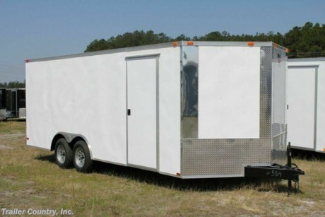 &lt;p&gt;NEW 8.5 X 16&#39; ENCLOSED TRAILER&lt;/p&gt;
&lt;p&gt;&amp;nbsp;&lt;/p&gt;
&lt;p&gt;Up for your consideration is a Brand New Model 8.5 x 16 Tandem Axle, Enclosed Car Hauler Cargo Trailer.&lt;/p&gt;
&lt;p&gt;&amp;nbsp;&lt;/p&gt;
&lt;p&gt;YOU&#39;VE SEEN THE REST...NOW BUY THE BEST!&lt;/p&gt;
&lt;p&gt;&amp;nbsp;&lt;/p&gt;
&lt;p&gt;&amp;nbsp;ALL the TOP QUALITY FEATURES listed in this ad!&lt;/p&gt;
&lt;p&gt;&amp;nbsp;&lt;/p&gt;
&lt;p&gt;ELITE SERIES:&lt;/p&gt;
&lt;p&gt;&amp;nbsp;&lt;/p&gt;
&lt;p&gt;Heavy Duty 6&quot; I-Beam Main Frame&lt;/p&gt;
&lt;p&gt;Heavy Duty 1&quot; X 1 1/2&quot; Square Tubing Wall Studs &amp;amp; Roof Bows&lt;/p&gt;
&lt;p&gt;16&#39; Box Space + V-Nose&lt;/p&gt;
&lt;p&gt;16&quot; On Center WALLS&lt;/p&gt;
&lt;p&gt;16&quot; On Center FLOORS&lt;/p&gt;
&lt;p&gt;16&quot; On Center ROOF BOWS&lt;/p&gt;
&lt;p&gt;(2) 3,500lb &quot;DEXTER&quot; SPRING Axles w/ All Wheel Electric Brakes &amp;amp; EZ LUBE Grease Fittings&lt;/p&gt;
&lt;p&gt;HEAVY DUTY Rear Spring Assisted Ramp Door with (2) Barlocks for Security, EZ Lube Hinge Pins, &amp;amp; 16&quot; Transitional Ramp Flap&lt;/p&gt;
&lt;p&gt;4 - 5,000lb Flush Floor Mounted D-Rings (Welded to Frame)&lt;/p&gt;
&lt;p&gt;36&quot; Side Door with Lock&lt;/p&gt;
&lt;p&gt;ATP Diamond Plate Recessed Step-Up in Side door&lt;/p&gt;
&lt;p&gt;6&#39; 6&quot; Interior Height inside Box Space&lt;/p&gt;
&lt;p&gt;Galvalume Seamed Roof w/ Thermo Ply Ceiling Liner&lt;/p&gt;
&lt;p&gt;2 5/16&quot; Coupler w/ Snapper Pin&lt;/p&gt;
&lt;p&gt;Heavy Duty Safety Chains&lt;/p&gt;
&lt;p&gt;2K Top-Wind Jack&lt;/p&gt;
&lt;p&gt;7-Way Round RV Electrical Wiring Harness w/ Battery Back-Up &amp;amp; Safety Switch&lt;/p&gt;
&lt;p&gt;24&quot; ATP Front StoneGuard w/ ATP Nose Cap&lt;/p&gt;
&lt;p&gt;Front &amp;amp; Rear Polished Corner Caps&lt;/p&gt;
&lt;p&gt;Exterior L.E.D. Lighting Package&lt;/p&gt;
&lt;p&gt;3/8&quot; Heavy Duty To Grade Plywood Walls&lt;/p&gt;
&lt;p&gt;3/4&quot; Heavy Duty Top Grade Plywood Floors&lt;/p&gt;
&lt;p&gt;Heavy Duty Smooth Fender Flares&lt;/p&gt;
&lt;p&gt;Deluxe License Plate Holder with Light&lt;/p&gt;
&lt;p&gt;Top Quality Exterior Grade Automotive Paint&lt;/p&gt;
&lt;p&gt;(1) Non- Powered Interior Roof (Vent Braced for A/C)&lt;/p&gt;
&lt;p&gt;(1) 12 Volt Interior Trailer Light w/ Wall Switch&lt;/p&gt;
&lt;p&gt;15&quot; 205-15&quot; Radial Tires&lt;/p&gt;
&lt;p&gt;Modular Wheels&lt;/p&gt;
&lt;p&gt;&amp;nbsp;&lt;/p&gt;
&lt;p&gt;&amp;nbsp;&lt;/p&gt;
&lt;p&gt;Shown in White.&lt;/p&gt;
&lt;p&gt;&amp;nbsp;&lt;/p&gt;
&lt;p&gt;Manufacturers Title and 5-Year Limited Warranty Included&lt;/p&gt;
&lt;p&gt;&amp;nbsp;&lt;/p&gt;
&lt;p&gt;All Trailers are D.O.T. Compliant for all 50 States, Canada, &amp;amp; Mexico.&lt;/p&gt;
&lt;p&gt;&amp;nbsp;&lt;/p&gt;
&lt;p&gt;FINANCING IS AVAILABLE W/ APPROVED CREDIT&lt;/p&gt;
&lt;p&gt;&amp;nbsp;&lt;/p&gt;
&lt;p&gt;ASK US ABOUT OUR RENT TO OWN PROGRAM - NO CREDIT CHECK - LOW DOWN PAYMENT&lt;/p&gt;
&lt;p&gt;&amp;nbsp;&lt;/p&gt;
&lt;p&gt;**Product Liability Insurance**&lt;/p&gt;
&lt;p&gt;&amp;nbsp;&lt;/p&gt;
&lt;p&gt;Trailer is offered @ factory direct pricing...We also have a Florida pick up location in Tampa and We offer Nationwide Delivery (See Shipping for more Information).&lt;/p&gt;
&lt;p&gt;&amp;nbsp;&lt;/p&gt;
&lt;p&gt;Trailer is also listed Locally for Sale, Please Confirm Availability&lt;/p&gt;
&lt;p&gt;&amp;nbsp;&lt;/p&gt;
&lt;p&gt;FOR MORE INFORMATION CALL:&lt;/p&gt;
&lt;p&gt;&amp;nbsp;&lt;/p&gt;
&lt;p&gt;1-888-710-2112&lt;/p&gt;
&lt;p&gt;&amp;nbsp;&lt;/p&gt;