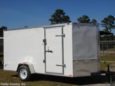 &lt;p&gt;&lt;strong&gt;NEW 6 X 12 ELITE SERIES ENCLOSED CARGO TRAILER&lt;/strong&gt;&lt;br /&gt;&lt;br /&gt;Up for your consideration is a Brand New Elite Series 6x12 Single Axle, V-Nosed Enclosed Trailer Loaded!&amp;nbsp;&amp;nbsp;&amp;nbsp;&amp;nbsp;&lt;/p&gt;
&lt;p&gt;YOU&#39;VE SEEN THE REST NOW BUY THE BEST!&amp;nbsp;&amp;nbsp;&lt;/p&gt;
&lt;p&gt;EVERYTHING YOU NEED @ THE PRICE YOU WANT!&lt;/p&gt;
&lt;p&gt;FOR MORE INFORMATION CALL: 1-888-710-2112&amp;nbsp;&amp;nbsp;&lt;/p&gt;
&lt;p&gt;NOW WITH THERMO PLY CEILING LINER, RADIAL TIRES &amp;amp; EXTERIOR L.E.D. LIGHTING PACKAGE + ALL the other TOP QUALITY FEATURES listed in ad!&lt;br /&gt;&lt;br /&gt;&amp;nbsp;&amp;nbsp;&amp;nbsp; * Heavy duty 1&quot; x 1 1/2&quot; Sqaure Tubular Wall Studs &amp;amp; Roof Bows&lt;br /&gt;&amp;nbsp;&amp;nbsp;&amp;nbsp; * Rear Spring Assisted Ramp Door with (2) Barlocks for Security, EZ Lube Hinge Pins, &amp;amp; 16&quot; Transitional Ramp Flap&lt;br /&gt;&amp;nbsp;&amp;nbsp;&amp;nbsp; * 12&#39; Box Space + V-Nose (TOTAL 14&#39;+ From tip to rear Interior Space)&lt;br /&gt;&amp;nbsp;&amp;nbsp;&amp;nbsp; * (1) 3,500lb 4&quot; &quot;Dexter&quot; Drop Axle w/ EZ LUBE Grease Fittings&lt;br /&gt;&amp;nbsp;&amp;nbsp;&amp;nbsp; * 32&quot; Side Door with Bar Lock&lt;br /&gt;&amp;nbsp;&amp;nbsp;&amp;nbsp; * 6&#39; Interior Height&lt;/p&gt;
&lt;p&gt;&amp;nbsp; &amp;nbsp; * 16&quot; On Center Walls, Floors, and Roof Bows&lt;br /&gt;&amp;nbsp;&amp;nbsp;&amp;nbsp; * Galvalume Seamed Roof with Thermo Ply Ceiling Liner&lt;br /&gt;&amp;nbsp;&amp;nbsp;&amp;nbsp; * 2&quot; Coupler w/ Snapper Pin&lt;br /&gt;&amp;nbsp;&amp;nbsp;&amp;nbsp; * Heavy Duty Safety Chains&lt;br /&gt;&amp;nbsp;&amp;nbsp;&amp;nbsp; * 4-Way Flat Wiring Harness&lt;br /&gt;&amp;nbsp;&amp;nbsp;&amp;nbsp; * Complete Exterior L.E.D. Lighting Package&lt;br /&gt;&amp;nbsp;&amp;nbsp;&amp;nbsp; * 3/8&quot; Heavy Duty Grade Plywood Walls&lt;br /&gt;&amp;nbsp;&amp;nbsp;&amp;nbsp; * 3/4&quot; Heavy Duty Top Grade&amp;nbsp;Plywood Floors&amp;nbsp;&lt;br /&gt;&amp;nbsp;&amp;nbsp;&amp;nbsp; * Heavy Duty Smooth Fenders with Wide Side Marker Clearance Lights&lt;br /&gt;&amp;nbsp;&amp;nbsp;&amp;nbsp; * 2K A-Frame Top Wind Jack&lt;br /&gt;&amp;nbsp;&amp;nbsp;&amp;nbsp; * Top Quality Exterior Grade Paint&lt;br /&gt;&amp;nbsp;&amp;nbsp;&amp;nbsp; * (1) Non-Powered Interior Roof Vent&lt;br /&gt;&amp;nbsp;&amp;nbsp;&amp;nbsp; * (1) 12 Volt Interior Trailer Light w/ Wall Switch&lt;br /&gt;&amp;nbsp;&amp;nbsp;&amp;nbsp; * 24&quot; Diamond Plate ATP Front Stone Guard with matching V-Nose Cap&lt;br /&gt;&amp;nbsp;&amp;nbsp;&amp;nbsp; * 15&quot; Radial (ST20575R15) Tires &amp;amp; Wheels&lt;br /&gt;&amp;nbsp; &amp;nbsp; &amp;nbsp;&lt;/p&gt;
&lt;p&gt;* * N.A.T.M. Inspected and Certified * *&lt;br /&gt;* * Manufacturers Title and 5 Year Limited Warranty Included * *&lt;br /&gt;* * PRODUCT LIABILITY INSURANCE * *&lt;br /&gt;* * FINANCING IS AVAILABLE W/ APPROVED CREDIT * *&amp;nbsp;&lt;/p&gt;
&lt;p&gt;ASK US ABOUT OUR RENT TO OWN PROGRAM - NO CREDIT CHECK - LOW DOWN PAYMENT&lt;/p&gt;
&lt;p&gt;&lt;br /&gt;Trailer is offered @ factory direct pick up in Willacoochee, GA...We also offer Nationwide Delivery, please contact us for more information.&lt;br /&gt;CALL: 888-710-2112&lt;/p&gt;