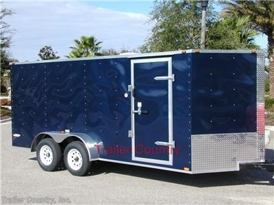 &lt;div&gt;NEW 7 X 16 Elite Series HEAVY DUTY Enclosed Cargo Trailer With Ramp Door&lt;/div&gt;
&lt;div&gt;&amp;nbsp;&lt;/div&gt;
&lt;div&gt;Up for your consideration is a Brand New Heavy Duty Model 7x16 Tandem Axle, V-Nosed Enclosed Trailer&lt;/div&gt;
&lt;div&gt;&amp;nbsp;&lt;/div&gt;
&lt;div&gt;NOW WITH THERMO PLY CEILING LINER, L.E.D. LIGHTING PACKAGE, RADIAL TIRES, + ALL the other TOP QUALITY FEATURES listed in this ad!&lt;/div&gt;
&lt;div&gt;&amp;nbsp;&lt;/div&gt;
&lt;div&gt;Standard Elite Series Features:&lt;/div&gt;
&lt;div&gt;&amp;nbsp;&lt;/div&gt;
&lt;div&gt;- Main frame 2x4&lt;/div&gt;
&lt;div&gt;- Heavy duty 1&quot; x 1 1/2&quot; Square Tubular Wall Studs &amp;amp; Roof Bows&lt;/div&gt;
&lt;div&gt;- Rear Spring Assisted Ramp Door with (2) Barlocks for Security &amp;amp; EZ Lube Hinge Pins, &amp;amp; 16&quot; Ramp Transition Flap&lt;/div&gt;
&lt;div&gt;- 16&#39; Box Space + V-Nose (TOTAL 18&#39;+ From tip to rear Interior Space)&lt;/div&gt;
&lt;div&gt;- 16&quot; On Center Walls&lt;/div&gt;
&lt;div&gt;- 16&quot; On Center Floors&lt;/div&gt;
&lt;div&gt;- 16&quot; On Center Roof Bows&lt;/div&gt;
&lt;div&gt;- Complete Braking System (Electric Brakes on both axles, battery back-up, &amp;amp; safety switch)&lt;/div&gt;
&lt;div&gt;- (2) 3,500lb 4&quot; &quot;Dexter&quot; Drop Axles w/ EZ LUBE Grease Fittings (Self Adjusting Brakes Axles)&lt;/div&gt;
&lt;div&gt;- 32&quot; Side Door with Lock&amp;nbsp;&lt;/div&gt;
&lt;div&gt;- 6&#39; Interior Height&lt;/div&gt;
&lt;div&gt;- Galvalume Seamed Roof w/ Thermo Ply Ceiling Liner&lt;/div&gt;
&lt;div&gt;- 2 5/16&quot; Coupler w/ Snapper Pin&lt;/div&gt;
&lt;div&gt;- Heavy Duty Safety Chains&lt;/div&gt;
&lt;div&gt;- 7-Way RV Wiring Harness Plug&lt;/div&gt;
&lt;div&gt;- 3/8&quot; Heavy Duty Top Grade Plywood Walls&lt;/div&gt;
&lt;div&gt;- 3/4&quot; Heavy Duty Top Grade Plywood Floors&lt;/div&gt;
&lt;div&gt;- Smooth Aluminum Teardrop Style Fenders with Wide Side Marker Clearance Lights&lt;/div&gt;
&lt;div&gt;- 2K A-Frame Top Wind Jack&lt;/div&gt;
&lt;div&gt;- Top Quality Exterior Grade Paint&lt;/div&gt;
&lt;div&gt;- (1) Non-Powered Interior Roof Vent&lt;/div&gt;
&lt;div&gt;- (1) 12 Volt Interior Trailer Light w/ Wall Switch&lt;/div&gt;
&lt;div&gt;- 24&quot; Diamond Plate ATP Front Stone Guard with Matching V-nose Cap&lt;/div&gt;
&lt;div&gt;- 15&quot; Radial (ST20575R15) Tires &amp;amp; Wheels&lt;/div&gt;
&lt;div&gt;- Exterior L.E.D. Lighting Package&lt;/div&gt;
&lt;div&gt;- 0.030 Colored Metal Exterior - Any Color You Choose!&lt;/div&gt;
&lt;p&gt;&amp;nbsp;&lt;/p&gt;
&lt;p&gt;* * N.A.T.M. Inspected and Certified * *&lt;br /&gt;* * Manufacturers Title and 5 Year Limited Warranty Included * *&lt;br /&gt;* * PRODUCT LIABILITY INSURANCE * *&lt;br /&gt;* * FINANCING IS AVAILABLE W/ APPROVED CREDIT * *&lt;/p&gt;
&lt;p&gt;ASK US ABOUT OUR RENT TO OWN PROGRAM - NO CREDIT CHECK - LOW DOWN PAYMENT&lt;/p&gt;
&lt;p&gt;&lt;br /&gt;Trailer is offered @ factory direct pick up in Willacoochee, GA...We also offer Nationwide Delivery, please contact us for more information.&lt;br /&gt;CALL: 888-710-2112&lt;/p&gt;