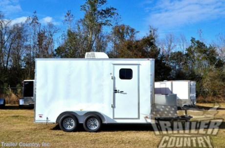 &lt;p&gt;BRAND NEW 7&#39; X 14&#39; ENCLOSED CARGO PET SPA MOBILE ANIMAL DOG GROOMING TRAILER&lt;/p&gt;
&lt;p&gt;~ LOADED W/ OPTIONS~&lt;/p&gt;
&lt;p&gt;Up for your consideration is a Brand New 7 X 14 Tandem Axle, Enclosed Cargo Pet Spa Mobile Grooming Trailer w/ Washing Station, Tub, Electrical, A/C, Water Tanks, Finished&amp;nbsp;&lt;/p&gt;
&lt;p&gt;Interior &amp;amp; MORE!&lt;/p&gt;
&lt;p&gt;&amp;nbsp;&lt;/p&gt;
&lt;p&gt;YOU&#39;VE SEEN THE REST...NOW BUY THE BEST!&lt;/p&gt;
&lt;p&gt;&amp;nbsp;&lt;/p&gt;
&lt;p&gt;RADIAL TIRES,&amp;nbsp; UPGRADED&amp;nbsp; LED LIGHTS + ALL the other TOP QUALITY FEATURES listed in ad!&lt;/p&gt;
&lt;p&gt;&amp;nbsp;&lt;/p&gt;
&lt;p&gt;Elite Series Standard Features:&lt;/p&gt;
&lt;p&gt;&amp;nbsp;&lt;/p&gt;
&lt;p&gt;Heavy Duty 2&quot; x 4&quot; Tube Main Frame&lt;/p&gt;
&lt;p&gt;Heavy Duty 1&quot; x 1 1/2&quot; Square Tubular Wall and Roof&amp;nbsp;&lt;/p&gt;
&lt;p&gt;Flat Front Trailer w/ 14&#39; Box Space&lt;/p&gt;
&lt;p&gt;A-Frame Tube Tongue&lt;/p&gt;
&lt;p&gt;Rear Double Doors with Bar Locks and Hold Back Latches&lt;/p&gt;
&lt;p&gt;(2) 3,500lb 4&quot; &quot;DEXTER&quot; Leaf Spring Drop Axles w/ EZ LUBE Grease Fittings (Self Adjusting All Wheel Electric Brake Axles)&lt;/p&gt;
&lt;p&gt;Complete Braking System (Electric Brakes on BOTH Axles, Battery Back-Up, and Safety Switch)&lt;/p&gt;
&lt;p&gt;32&quot; Side Door w/ Bar Lock&lt;/p&gt;
&lt;p&gt;6&#39; Interior Height&amp;nbsp;&lt;/p&gt;
&lt;p&gt;Galvalume Seamed Steel Roof with Luan Lining Strip&lt;/p&gt;
&lt;p&gt;2 5/16&quot; Coupler w/ Snapper Pin&lt;/p&gt;
&lt;p&gt;16&quot; On Center Walls Cross-members&lt;/p&gt;
&lt;p&gt;16&quot; On Center Floor Cross-members&lt;/p&gt;
&lt;p&gt;16&quot; On Center Roof Cross-members&lt;/p&gt;
&lt;p&gt;Heavy Duty Safety Chains&amp;nbsp;&lt;/p&gt;
&lt;p&gt;2K Top-Wind Jack&lt;/p&gt;
&lt;p&gt;7-Way Round RV Electrical Wiring Harness&amp;nbsp;&lt;/p&gt;
&lt;p&gt;ATP Front Stone Guard&lt;/p&gt;
&lt;p&gt;3/8&quot; Heavy Duty Top Grade Plywood Walls&amp;nbsp;&lt;/p&gt;
&lt;p&gt;3/4&quot; Heavy Duty Top Grade Plywood Floors&lt;/p&gt;
&lt;p&gt;Smooth Tear Drop Style Fenders&lt;/p&gt;
&lt;p&gt;Deluxe License Plate Holder&lt;/p&gt;
&lt;p&gt;Top Quality Exterior Grade Automotive Paint&lt;/p&gt;
&lt;p&gt;(1) 12-Volt Interior Trailer Light w/ Wall Switch&lt;/p&gt;
&lt;p&gt;(1) Non-Powered Roof Vent&lt;/p&gt;
&lt;p&gt;15&quot; ST20575R15 Tires&lt;/p&gt;
&lt;p&gt;Radial Tires&lt;/p&gt;
&lt;p&gt;Modular Wheels&lt;/p&gt;
&lt;p&gt;L.E.D. Exterior Lighting Package&lt;/p&gt;
&lt;p&gt;&amp;nbsp;&lt;/p&gt;
&lt;p&gt;Mobile Grooming Options Included:&lt;/p&gt;
&lt;p&gt;&amp;nbsp;&lt;/p&gt;
&lt;p&gt;Dog Grooming Tub w/ Removable Floor Grate&lt;/p&gt;
&lt;p&gt;Pull Up Ramp for Grooming Tub&lt;/p&gt;
&lt;p&gt;Base Cabinet Under Grooming Tub&lt;/p&gt;
&lt;p&gt;Professional Spray Nozzle&lt;/p&gt;
&lt;p&gt;Shampoo Rack&lt;/p&gt;
&lt;p&gt;Sink Package: - Sink w/ Hardware, 50 Gal Fresh Tank, 52 Gal Waste Tank, 7 Gal Water Heater&lt;/p&gt;
&lt;p&gt;A/C Package: -15,000 BTU A/C Unit w/ Heat Strip, Pre-Wire &amp;amp; Brace (Mounted in place of roof vent)&lt;/p&gt;
&lt;p&gt;Electrical Package: - 50 Amp Panel Box, 25&#39; Life Line, 2-110V Interior Recepts, 2-48&quot; 12V L.E.D. Strip Lights w/ Battery&amp;nbsp;&lt;/p&gt;
&lt;p&gt;(1) Exterior Motor Base Plug&lt;/p&gt;
&lt;p&gt;Upgraded Standard Plywood Floor to 3/4&quot; Pressure Treated Plywood Flooring&lt;/p&gt;
&lt;p&gt;RTP Rubber Tread Plate Flooring - On top of PT Floor in Trailer Interior&lt;/p&gt;
&lt;p&gt;Insulated Walls and Ceiling&lt;/p&gt;
&lt;p&gt;White Metal Walls and Ceiling&lt;/p&gt;
&lt;p&gt;Partition Wall&lt;/p&gt;
&lt;p&gt;(1) 24&quot; x 24&quot; Floor to Ceiling Storage Closet&lt;/p&gt;
&lt;p&gt;&amp;nbsp;&lt;/p&gt;
&lt;p&gt;Additional Upgrades:&lt;/p&gt;
&lt;p&gt;&amp;nbsp;&lt;/p&gt;
&lt;p&gt;One Piece Rubber Roofing System&lt;/p&gt;
&lt;p&gt;15&quot; Additional Interior Height&lt;/p&gt;
&lt;p&gt;Upgrade Standard Frame to Heavy Duty 6&quot; Frame&lt;/p&gt;
&lt;p&gt;Extended Tongue: 6&quot; Extended Triple Tub Tongue&amp;nbsp;&lt;/p&gt;
&lt;p&gt;ATP Diamond Plate Generator Platform&lt;/p&gt;
&lt;p&gt;ATP Diamond Plate Generator Box (Installed on Generator Platform)&lt;/p&gt;
&lt;p&gt;ATP Diamond Plate Fenders&amp;nbsp;&lt;/p&gt;
&lt;p&gt;ATP Front and Rear Corners Caps&lt;/p&gt;
&lt;p&gt;Upgrade: Chrome Center Caps and Lug Nuts on Mod Wheels&lt;/p&gt;
&lt;p&gt;Upgraded to Double Rear L.E.D. Strip Tail Lights&lt;/p&gt;
&lt;p&gt;(1) 30&quot; x 30&quot; Sliding Window Trailer Driver Side&lt;/p&gt;
&lt;p&gt;(1) 15&quot; x 18&quot; Window in Side Door&lt;/p&gt;
&lt;p&gt;Semi Screwless Exterior&amp;nbsp;&lt;/p&gt;
&lt;p&gt;(1) Pair of Rear Mounted Stabilizer Jacks&lt;/p&gt;
&lt;p&gt;.030 Exterior Metal Upgrade - Your Choice Final Color!&lt;/p&gt;
&lt;p&gt;&amp;nbsp;&lt;/p&gt;
&lt;p&gt;Shown in .030 WHITE Metal&amp;nbsp;&lt;/p&gt;
&lt;p&gt;&amp;nbsp;&lt;/p&gt;
&lt;p&gt;! ! ! YOU CHOOSE FINAL COLOR ! ! !&lt;/p&gt;
&lt;p&gt;&amp;nbsp;&lt;/p&gt;
&lt;p&gt;All Trailers are D.O.T. Compliant for all 50 States, Canada, &amp;amp; Mexico.&lt;/p&gt;
&lt;p&gt;&amp;nbsp;&lt;/p&gt;
&lt;p&gt;Manufacturers Title and 5 Year Limited Warranty Included&lt;/p&gt;
&lt;p&gt;&amp;nbsp;&lt;/p&gt;
&lt;p&gt;**PRODUCT LIABILITY INSURANCE**&lt;/p&gt;
&lt;p&gt;&amp;nbsp;&lt;/p&gt;
&lt;p&gt;Trailer is offered @ factory direct pricing...with pick up at our Southeast, GA&amp;nbsp; location. We also offer Nationwide Delivery. Please ask for more information about our Additional Optional pick up locations and delivery services.&amp;nbsp; &amp;nbsp;&lt;/p&gt;
&lt;p&gt;&amp;nbsp;&lt;/p&gt;
&lt;p&gt;FINANCING IS AVAILABLE W/ APPROVED CREDIT&lt;/p&gt;
&lt;p&gt;&amp;nbsp;&lt;/p&gt;
&lt;p&gt;*Trailer Shown with Optional Trim*&lt;/p&gt;
&lt;p&gt;All Trailers are D.O.T. Compliant for all 50 States, Canada, &amp;amp; Mexico.&lt;/p&gt;
&lt;p&gt;&amp;nbsp;&lt;/p&gt;
&lt;p&gt;Trailer is also listed Locally for Sale, Please Confirm Availability&lt;/p&gt;
&lt;p&gt;&amp;nbsp;&lt;/p&gt;
&lt;p&gt;FOR MORE INFORMATION CALL:&lt;/p&gt;
&lt;p&gt;888-710-2112&lt;/p&gt;