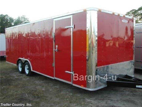 &lt;p&gt;&amp;nbsp;&lt;/p&gt;
&lt;div&gt;&amp;nbsp;&lt;/div&gt;
&lt;div&gt;NEW 8.5 X 20 CUSTOM ENCLOSED TRAILER&lt;/div&gt;
&lt;div&gt;&amp;nbsp;&lt;/div&gt;
&lt;div&gt;Up for your consideration is a Model 8.5x20 Tandem Axle, Custom Enclosed Cargo Trailer.&amp;nbsp;&amp;nbsp;&lt;/div&gt;
&lt;div&gt;&amp;nbsp;&lt;/div&gt;
&lt;div&gt;NOW WITH THERMO PLY CEILING LINER, L.E.D. LIGHTING PACKAGE, RADIAL TIRES, + ALL the other TOP QUALITY FEATURES listed in this ad!&lt;/div&gt;
&lt;div&gt;&amp;nbsp;&lt;/div&gt;
&lt;div&gt;Standard Elite Series Features:&lt;/div&gt;
&lt;div&gt;&amp;nbsp;&lt;/div&gt;
&lt;div&gt;- Heavy Duty 6&quot; I Beam Main Frame with 2 X 6 Square Tube&lt;/div&gt;
&lt;div&gt;- Heavy Duty 1&quot; x 1 1/2&quot; Square Tubular Wall Studs &amp;amp; Roof Bows&lt;/div&gt;
&lt;div&gt;- 20&#39; Box Space&lt;/div&gt;
&lt;div&gt;- 16&quot; On Center Walls&lt;/div&gt;
&lt;div&gt;- 16&quot; On Center Floors&lt;/div&gt;
&lt;div&gt;- 16&quot; On Center Roof Bows&lt;/div&gt;
&lt;div&gt;- Complete Braking System (Electric Brakes on both axles, Battery Back-Up, &amp;amp; Safety Switch)&lt;/div&gt;
&lt;div&gt;- (2) 3,500lb &quot;Dexter&quot; Spring Axles w/ EZ LUBE Grease Fittings (Self Adjusting Brakes Axles)&lt;/div&gt;
&lt;div&gt;- 36&quot; Side Door with Bar Lock&amp;nbsp;&lt;/div&gt;
&lt;div&gt;- 6&#39;6&quot; Interior Height&lt;/div&gt;
&lt;div&gt;- Galvalume Seamed Roof w/ Thermo Ply Ceiling Liner&lt;/div&gt;
&lt;div&gt;- 2 5/16&quot; Coupler w/ Snapper Pin&lt;/div&gt;
&lt;div&gt;- Heavy Duty Safety Chains&lt;/div&gt;
&lt;div&gt;- 7-Way Round RV Style Wiring Harness Plug&lt;/div&gt;
&lt;div&gt;- 3/8&quot; Heavy Duty Top Grade Plywood Walls&lt;/div&gt;
&lt;div&gt;- 3/4&quot; Heavy Duty Top Grade Plywood Floors&lt;/div&gt;
&lt;div&gt;- Smooth Teardrop Style Fender Flares&lt;/div&gt;
&lt;div&gt;- 2K A-Frame Top Wind Jack&lt;/div&gt;
&lt;div&gt;- Top Quality Exterior Grade Paint&lt;/div&gt;
&lt;div&gt;- (1) Non-Powered Interior Roof Vent&lt;/div&gt;
&lt;div&gt;- (1) 12 Volt Interior Trailer Dome Light w/ Wall Switch&lt;/div&gt;
&lt;div&gt;- 24&quot; Diamond Plate ATP Front Stone Guard&lt;/div&gt;
&lt;div&gt;- Polished Front and Rear Corner Caps&lt;/div&gt;
&lt;div&gt;- 15&quot; Radial (ST20575R15) Tires &amp;amp; Wheels&lt;/div&gt;
&lt;div&gt;- Exterior L.E.D. Lighting Package&lt;/div&gt;
&lt;p&gt;&amp;nbsp;&lt;/p&gt;
&lt;p&gt;* * N.A.T.M. Inspected and Certified * *&lt;br /&gt;* * Manufacturers Title and 5-Year Limited Warranty Included * *&lt;br /&gt;* * PRODUCT LIABILITY INSURANCE * *&lt;br /&gt;* * FINANCING IS AVAILABLE W/ APPROVED CREDIT * *&lt;/p&gt;
&lt;p&gt;ASK US ABOUT OUR RENT TO OWN PROGRAM - NO CREDIT CHECK - LOW DOWN PAYMENT&lt;/p&gt;
&lt;p&gt;&lt;br /&gt;Trailer is offered @ factory direct pick up in Willacoochee,GA (Zip Code 31650)...We also offer Nationwide Delivery, please contact us for more information.&lt;br /&gt;CALL: 888-710-2112&lt;/p&gt;