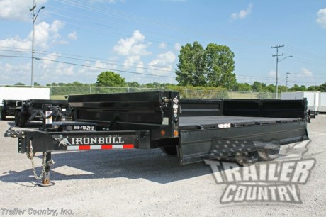 &lt;p&gt;Brand New 8&#39; x 16&#39; Iron Bull Scissor Hoist Hydraulic Dump Trailer w/18&quot; High DUAL DROP SIDES, Remote Power Up &amp;amp; Down, and MORE!&lt;/p&gt;
&lt;p&gt;&amp;nbsp;&lt;/p&gt;
&lt;p&gt;Up for your Consideration is a Brand New&amp;nbsp; Model 8&#39;x16&#39; Tandem Axle, Bumper Pull, Scissor Hoist Hydraulic Dump Trailer,&lt;/p&gt;
&lt;p&gt;10 Ga. Floor &amp;amp; 3 Way Combo Spreader Gate.&lt;/p&gt;
&lt;p&gt;&amp;nbsp;&lt;/p&gt;
&lt;p&gt;Also Great for Roofing - Construction - Storm Clean Up - Equipment Hauling - Landscaping &amp;amp; More!&lt;/p&gt;
&lt;p&gt;&amp;nbsp;&lt;/p&gt;
&lt;p&gt;Standard Features:&lt;/p&gt;
&lt;p&gt;Proudly Made in the U.S.A.&amp;nbsp;&lt;/p&gt;
&lt;p&gt;Heavy Duty 10&quot; I-Beam Main Frame&lt;/p&gt;
&lt;p&gt;10&quot; I-Beam Tongue Frame&lt;/p&gt;
&lt;p&gt;10 Gauge Steel Floor&lt;/p&gt;
&lt;p&gt;10 Gauge Steel Side Walls&lt;/p&gt;
&lt;p&gt;18&quot; High Sides&lt;/p&gt;
&lt;p&gt;Dual Drop Side Panels - Driver &amp;amp; Passenger Side&lt;/p&gt;
&lt;p&gt;(2) 7,000 lb Nev-R-Adjust&amp;nbsp; All Wheel Electric Brake E-Z Lube Axles&lt;/p&gt;
&lt;p&gt;14,000 lb G.V.W.R.&amp;nbsp;&amp;nbsp;&lt;/p&gt;
&lt;p&gt;Emergency Break-A-Way Kit&lt;/p&gt;
&lt;p&gt;Hydraulic Scissor Hoist w/ Power Up &amp;amp; Down&amp;nbsp;&lt;/p&gt;
&lt;p&gt;12V DC Hydraulic Pump w/ Remote in Locking Storage Box&lt;/p&gt;
&lt;p&gt;2 5/16&quot; Adjustable Heavy Duty Coupler&lt;/p&gt;
&lt;p&gt;Deck-Over Style = 96&quot; Wide&lt;/p&gt;
&lt;p&gt;Heavy Duty Safety Chains - w/ Hooks&lt;/p&gt;
&lt;p&gt;Sherwin-Williams Powdurda Powder Coated Black Paint w/ One Cure Primer&lt;/p&gt;
&lt;p&gt;10,000 lb Spring-Loaded Drop Jack&lt;/p&gt;
&lt;p&gt;3 - Way Combination Rear Barn Style / Spreader Gate w/ Lock &amp;amp; Hold Back Chains&lt;/p&gt;
&lt;p&gt;Deep Cycle Marine Battery w/ Remote&lt;/p&gt;
&lt;p&gt;Locking Tool Box&lt;/p&gt;
&lt;p&gt;5 AMP 110V Battery Charger&lt;/p&gt;
&lt;p&gt;7-Way Round Electrical Plug&lt;/p&gt;
&lt;p&gt;Sealed Wiring Harness&lt;/p&gt;
&lt;p&gt;Tires - ST235-80R-16 LRE 10 Ply Radial Tires&lt;/p&gt;
&lt;p&gt;Wheels - 16&quot; Mod Wheels&lt;/p&gt;
&lt;p&gt;(2) 16&quot; x 80&quot; Slide - In Heavy Duty Ramps&lt;/p&gt;
&lt;p&gt;Stake Pockets/ Tie Downs&lt;/p&gt;
&lt;p&gt;5,000 lb Welded Tie Downs Inside Dump Box&lt;/p&gt;
&lt;p&gt;Spare Tire Holder&lt;/p&gt;
&lt;p&gt;Retractable Tarp Kit&lt;/p&gt;
&lt;p&gt;D.O.T. Compliant L.E.D. Lighting System&lt;/p&gt;
&lt;p&gt;D.O.T. Reflective Tape&lt;/p&gt;
&lt;p&gt;&amp;nbsp;&lt;/p&gt;
&lt;p&gt;* FINANCING IS AVAILABLE W/ APPROVED CREDIT *&lt;/p&gt;
&lt;p&gt;* RENT TO OWN OPTIONS AVAILABLE W/ NO CREDIT CHECK - LOW DOWN PAYMENTS *&lt;/p&gt;
&lt;p&gt;&amp;nbsp;&lt;/p&gt;
&lt;p&gt;Manufacturers Title and Limited Warranty Included&lt;/p&gt;
&lt;p&gt;Trailer is offered @ factory direct pricing with pick up at our TN location...We also offer Nationwide Delivery. Please ask for more information about our optional delivery services.&amp;nbsp; &amp;nbsp;&lt;/p&gt;
&lt;p&gt;&amp;nbsp;&lt;/p&gt;
&lt;p&gt;*Trailer Shown with Optional Trim*&lt;/p&gt;
&lt;p&gt;All Trailers are D.O.T. Compliant for all 50 States, Canada, &amp;amp; Mexico.&lt;/p&gt;
&lt;p&gt;&amp;nbsp;&lt;/p&gt;
&lt;p&gt;Trailer is also listed Locally for Sale, Please Confirm Availability&lt;/p&gt;
&lt;p&gt;&amp;nbsp;&lt;/p&gt;
&lt;p&gt;FOR MORE INFORMATION CALL or TEXT:&lt;/p&gt;
&lt;p&gt;888-710-2112&lt;/p&gt;