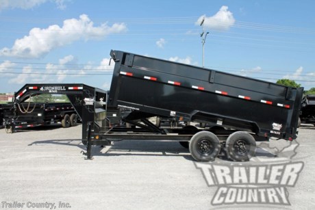 &lt;p&gt;Brand New 7&#39; x 16&#39; Iron Bull Scissor Hoist Hydraulic Gooseneck Dump Trailer 48&quot; High Sides, Remote Power Up &amp;amp; Down, and MORE!&lt;/p&gt;
&lt;p&gt;&amp;nbsp;&lt;/p&gt;
&lt;p&gt;Up for your Consideration is a Brand New Model 7&#39;x16&#39; Tandem Axle, Gooseneck, Scissor Hoist Hydraulic Dump Trailer, 7 Gauge Steel Floor, and 3-Way Combo Spreader Gate.&lt;/p&gt;
&lt;p&gt;&amp;nbsp;&lt;/p&gt;
&lt;p&gt;Also Great for Roofing - Construction - Storm Clean Up - Equipment Hauling - Landscaping &amp;amp; More!&lt;/p&gt;
&lt;p&gt;&amp;nbsp;&lt;/p&gt;
&lt;p&gt;Standard Features:&lt;/p&gt;
&lt;p&gt;Proudly Made in the U.S.A.&amp;nbsp;&lt;/p&gt;
&lt;p&gt;Heavy Duty 6&quot; x 12lb I-Beam&amp;nbsp; Frame&lt;/p&gt;
&lt;p&gt;3&quot; x 3/16&quot; Channel Crossmembers&lt;/p&gt;
&lt;p&gt;7 Gauge Steel Floor&lt;/p&gt;
&lt;p&gt;10 Gauge Steel Side Walls&lt;/p&gt;
&lt;p&gt;48&quot; High Sides&lt;/p&gt;
&lt;p&gt;(2) 7,000 lb Nev-R-Adjust All Wheel Electric Brake E-Z Lube Axles&lt;/p&gt;
&lt;p&gt;14,990 lb G.V.W.R.&amp;nbsp;&amp;nbsp;&lt;/p&gt;
&lt;p&gt;Emergency Break-A-Way Kit&lt;/p&gt;
&lt;p&gt;Hydraulic Scissor Hoist w/ Power Up &amp;amp; Down&amp;nbsp;&lt;/p&gt;
&lt;p&gt;12V DC Hydraulic Pump w/ Remote in Locking Storage Box&lt;/p&gt;
&lt;p&gt;2 5/16&quot; Adjustable Heavy Duty Coupler - Gooseneck&lt;/p&gt;
&lt;p&gt;Heavy Duty Weld-On Steel Treadplate Fenders&lt;/p&gt;
&lt;p&gt;Heavy Duty Safety Chains - w/ Hooks&lt;/p&gt;
&lt;p&gt;Sherwin-Williams Powdura Powder Coated Black Paint w/ One Cure Primer&lt;/p&gt;
&lt;p&gt;(2) 10,000 lb Spring-Loaded Drop Leg Jacks&lt;/p&gt;
&lt;p&gt;3 - Way Combination Rear Barn Style / Spreader Gate w/ Lock &amp;amp; Hold Back Chains&lt;/p&gt;
&lt;p&gt;Deep Cycle Marine Battery w/ Remote&lt;/p&gt;
&lt;p&gt;LED Voltage Indicator in Remote&lt;/p&gt;
&lt;p&gt;Locking Tool Box&lt;/p&gt;
&lt;p&gt;Built-In 5 AMP Battery Charger&lt;/p&gt;
&lt;p&gt;7-Way Electrical Plug&lt;/p&gt;
&lt;p&gt;Sealed Wiring Harness&lt;/p&gt;
&lt;p&gt;Tires - ST235-80R-16 LRE 10 Ply Radial Tires&lt;/p&gt;
&lt;p&gt;Wheels - 16&quot; Mod Wheels&lt;/p&gt;
&lt;p&gt;(2) 16&quot; x 80&quot; Slide - In Heavy Duty Ramps&lt;/p&gt;
&lt;p&gt;Stake Pockets/ Tie Downs - All Round Top Rail&lt;/p&gt;
&lt;p&gt;5,000 lb Welded Tie Downs Inside Dump Box&lt;/p&gt;
&lt;p&gt;Spare Tire Holder&lt;/p&gt;
&lt;p&gt;Retractable Tarp Kit&lt;/p&gt;
&lt;p&gt;D.O.T. Compliant L.E.D. Lighting System&lt;/p&gt;
&lt;p&gt;D.O.T. Reflective Tape&lt;/p&gt;
&lt;p&gt;&amp;nbsp;&lt;/p&gt;
&lt;p&gt;* FINANCING IS AVAILABLE W/ APPROVED CREDIT *&lt;/p&gt;
&lt;p&gt;* RENT TO OWN OPTIONS AVAILABLE W/ NO CREDIT CHECK - LOW DOWN PAYMENTS *&lt;/p&gt;
&lt;p&gt;&amp;nbsp;&lt;/p&gt;
&lt;p&gt;Manufacturers Title and Limited Warranty Included&lt;/p&gt;
&lt;p&gt;Trailer is offered @ factory direct pricing with pick up at our TN location...We also offer Nationwide Delivery. Please ask for more information about our optional delivery services.&amp;nbsp; &amp;nbsp;&lt;/p&gt;
&lt;p&gt;&amp;nbsp;&lt;/p&gt;
&lt;p&gt;*Trailer Shown with Optional Trim*&lt;/p&gt;
&lt;p&gt;All Trailers are D.O.T. Compliant for all 50 States, Canada, &amp;amp; Mexico.&lt;/p&gt;
&lt;p&gt;&amp;nbsp;&lt;/p&gt;
&lt;p&gt;Trailer is also listed Locally for Sale, Please Confirm Availability&lt;/p&gt;
&lt;p&gt;&amp;nbsp;&lt;/p&gt;
&lt;p&gt;FOR MORE INFORMATION CALL or TEXT:&lt;/p&gt;
&lt;p&gt;888-710-2112&lt;/p&gt;