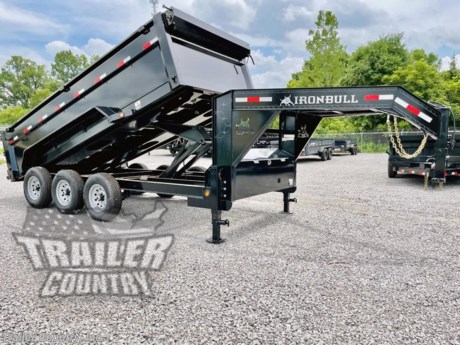 &lt;p&gt;Brand New 7&#39; x 16&#39; Iron Bull Scissor Hoist Hydraulic Triple Axle Gooseneck Dump Trailer w/ 36&quot; High Sides, Remote Power Up &amp;amp; Down, Plus MORE!&lt;/p&gt;
&lt;p&gt;&amp;nbsp;&lt;/p&gt;
&lt;p&gt;Up for your Consideration is a Brand New Model 7&#39;x16&#39; Triple Axle, Gooseneck, Scissor Hoist Hydraulic Dump Trailer, 7 GA Steel Floor, and 3 Way Combo Spreader Gate.&lt;/p&gt;
&lt;p&gt;&amp;nbsp;&lt;/p&gt;
&lt;p&gt;Also Great for Roofing - Construction - Storm Clean Up - Equipment Hauling - Landscaping, Agricultural &amp;amp; More!&lt;/p&gt;
&lt;p&gt;&amp;nbsp;&lt;/p&gt;
&lt;p&gt;Standard Features:&lt;/p&gt;
&lt;p&gt;Proudly Made in the U.S.A.&amp;nbsp;&lt;/p&gt;
&lt;p&gt;Heavy Duty 6&quot;x 12lb I-Beam Main Frame&lt;/p&gt;
&lt;p&gt;Heavy Duty 12&quot; I-Beam Neck and Riser&lt;/p&gt;
&lt;p&gt;7 Gauge Steel Floor&lt;/p&gt;
&lt;p&gt;10 Gauge Steel Side Walls&lt;/p&gt;
&lt;p&gt;36&quot; High Side Walls&lt;/p&gt;
&lt;p&gt;(3) 7,000 lb Cambered Nev-R-Adjust All Wheel Electric Brake E-Z Lube Axles&lt;/p&gt;
&lt;p&gt;Multi-leaf Slipper Spring Suspension&lt;/p&gt;
&lt;p&gt;21,000 lb G.V.W.R.&amp;nbsp;&amp;nbsp;&lt;/p&gt;
&lt;p&gt;Emergency Break-A-Way Kit&lt;/p&gt;
&lt;p&gt;Hydraulic Scissor Hoist w/ Power Up &amp;amp; Down&amp;nbsp;&lt;/p&gt;
&lt;p&gt;12V DC Hydraulic Pump w/ Remote in Locking Storage Box&lt;/p&gt;
&lt;p&gt;2 5/16&quot; Adjustable Heavy Duty Coupler - Gooseneck&lt;/p&gt;
&lt;p&gt;Heavy Duty Weld-On Steel Treadplate Fenders&lt;/p&gt;
&lt;p&gt;Heavy Duty Safety Chains - w/ Hooks&lt;/p&gt;
&lt;p&gt;Sherwin-Williams Powdura Powder Coated Black Paint w/ One Cure Primer&lt;/p&gt;
&lt;p&gt;(2) 10,000 lb Spring-Loaded Drop Leg Jacks&lt;/p&gt;
&lt;p&gt;3 - Way Combination Rear Barn Style / Spreader Gate w/ Lock &amp;amp; Hold Back Chains&lt;/p&gt;
&lt;p&gt;Deep Cycle Marine Battery w/ Remote&lt;/p&gt;
&lt;p&gt;Full-Width Locking Tool Box&lt;/p&gt;
&lt;p&gt;5 AMP 110V Battery Charger&lt;/p&gt;
&lt;p&gt;7-Way Round Electrical Plug&lt;/p&gt;
&lt;p&gt;Sealed Wiring Harness&lt;/p&gt;
&lt;p&gt;Tires - ST235-80R-16 LRE 10 Ply Radial Tires&lt;/p&gt;
&lt;p&gt;Wheels - 16&quot; Mod Wheels&lt;/p&gt;
&lt;p&gt;(2) 16&quot; x 80&quot; Slide - In Heavy Duty Ramps&lt;/p&gt;
&lt;p&gt;Stake Pockets/ Tie Downs - All Round Top Rail&lt;/p&gt;
&lt;p&gt;5,000 lb Welded Tie Downs Inside Dump Box&lt;/p&gt;
&lt;p&gt;Spare Tire Holder&lt;/p&gt;
&lt;p&gt;Retractable Tarp Kit&lt;/p&gt;
&lt;p&gt;D.O.T. Compliant L.E.D. Lighting System&lt;/p&gt;
&lt;p&gt;D.O.T. Reflective Tape&amp;nbsp;&lt;/p&gt;
&lt;p&gt;&amp;nbsp;&lt;/p&gt;
&lt;p&gt;* FINANCING IS AVAILABLE W/APPROVED CREDIT *&lt;/p&gt;
&lt;p&gt;* RENT TO OWN OPTIONS AVAILABLE W/ NO CREDIT CHECK - LOW DOWN PAYMENTS *&lt;/p&gt;
&lt;p&gt;&amp;nbsp;&lt;/p&gt;
&lt;p&gt;Manufacturers Title and Limited Warranty Included&lt;/p&gt;
&lt;p&gt;&amp;nbsp;&lt;/p&gt;
&lt;p&gt;Trailer is offered @ factory direct pricing with pick up at our TN location...We also offer Nationwide Delivery.&lt;/p&gt;
&lt;p&gt;&amp;nbsp;Please ask for more information about our optional delivery services.&amp;nbsp; &amp;nbsp;&lt;/p&gt;
&lt;p&gt;&amp;nbsp;&lt;/p&gt;
&lt;p&gt;*Trailer Shown with Optional Trim*&lt;/p&gt;
&lt;p&gt;All Trailers are D.O.T. Compliant for all 50 States, Canada, &amp;amp; Mexico.&lt;/p&gt;
&lt;p&gt;&amp;nbsp;&lt;/p&gt;
&lt;p&gt;Trailer is also listed Locally for Sale, Please Confirm Availability&lt;/p&gt;
&lt;p&gt;&amp;nbsp;&lt;/p&gt;
&lt;p&gt;FOR MORE INFORMATION CALL or TEXT:&lt;/p&gt;
&lt;p&gt;888-710-2112&lt;/p&gt;