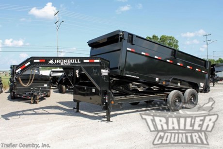 &lt;p&gt;Brand New 7&#39; x 16&#39; Iron Bull Scissor Hoist Hydraulic Gooseneck Dump Trailer 36&quot; High Sides, Remote Power Up &amp;amp; Down, and MORE!&lt;/p&gt;
&lt;p&gt;&amp;nbsp;&lt;/p&gt;
&lt;p&gt;Up for your Consideration is a Brand New Model 7&#39;x16&#39; Tandem Axle, Gooseneck, Scissor Hoist Hydraulic Dump Trailer, 7 Gauge Steel Floor, and 3-Way Combo Spreader Gate.&lt;/p&gt;
&lt;p&gt;&amp;nbsp;&lt;/p&gt;
&lt;p&gt;Also Great for Roofing - Construction - Storm Clean Up - Equipment Hauling - Landscaping &amp;amp; More!&lt;/p&gt;
&lt;p&gt;&amp;nbsp;&lt;/p&gt;
&lt;p&gt;Standard Features:&lt;/p&gt;
&lt;p&gt;Proudly Made in the U.S.A.&amp;nbsp;&lt;/p&gt;
&lt;p&gt;Heavy Duty 6&quot; x 12lb I-Beam&amp;nbsp; Frame&lt;/p&gt;
&lt;p&gt;3&quot; x 3/16&quot; Channel Crossmembers&lt;/p&gt;
&lt;p&gt;7 Gauge Steel Floor&lt;/p&gt;
&lt;p&gt;10 Gauge Steel Side Walls&lt;/p&gt;
&lt;p&gt;36&quot; High Sides&lt;/p&gt;
&lt;p&gt;(2) 7,000 lb Nev-R-Adjust All Wheel Electric Brake E-Z Lube Axles&lt;/p&gt;
&lt;p&gt;14,000 lb G.V.W.R.&amp;nbsp;&amp;nbsp;&lt;/p&gt;
&lt;p&gt;Emergency Break-A-Way Kit&lt;/p&gt;
&lt;p&gt;Hydraulic Scissor Hoist w/ Power Up &amp;amp; Down&amp;nbsp;&lt;/p&gt;
&lt;p&gt;12V DC Hydraulic Pump w/ Remote in Locking Storage Box&lt;/p&gt;
&lt;p&gt;2 5/16&quot; Adjustable Heavy Duty Coupler - Gooseneck&lt;/p&gt;
&lt;p&gt;Heavy Duty Weld-On Steel Treadplate Fenders&lt;/p&gt;
&lt;p&gt;Heavy Duty Safety Chains - w/ Hooks&lt;/p&gt;
&lt;p&gt;Sherwin-Williams Powdura Powder Coated Black Paint w/ One Cure Primer&lt;/p&gt;
&lt;p&gt;(2) 10,000 lb Spring-Loaded Drop Leg Jacks&lt;/p&gt;
&lt;p&gt;3 - Way Combination Rear Barn Style / Spreader Gate w/ Lock &amp;amp; Hold Back Chains&lt;/p&gt;
&lt;p&gt;Deep Cycle Marine Battery w/ Remote&lt;/p&gt;
&lt;p&gt;LED Voltage Indicator in Remote&lt;/p&gt;
&lt;p&gt;Locking Tool Box&lt;/p&gt;
&lt;p&gt;Built-In 5 AMP Battery Charger&lt;/p&gt;
&lt;p&gt;7-Way Electrical Plug&lt;/p&gt;
&lt;p&gt;Sealed Wiring Harness&lt;/p&gt;
&lt;p&gt;Tires - ST235-80R-16 LRE 10 Ply Radial Tires&lt;/p&gt;
&lt;p&gt;Wheels - 16&quot; Mod Wheels&lt;/p&gt;
&lt;p&gt;(2) 16&quot; x 80&quot; Slide - In Heavy Duty Ramps&lt;/p&gt;
&lt;p&gt;Stake Pockets/ Tie Downs - All Round Top Rail&lt;/p&gt;
&lt;p&gt;5,000 lb Welded Tie Downs Inside Dump Box&lt;/p&gt;
&lt;p&gt;Spare Tire Holder&lt;/p&gt;
&lt;p&gt;Retractable Tarp Kit&lt;/p&gt;
&lt;p&gt;D.O.T. Compliant L.E.D. Lighting System&lt;/p&gt;
&lt;p&gt;D.O.T. Reflective Tape&lt;/p&gt;
&lt;p&gt;&amp;nbsp;&lt;/p&gt;
&lt;p&gt;* FINANCING IS AVAILABLE W/ APPROVED CREDIT *&lt;/p&gt;
&lt;p&gt;* RENT TO OWN OPTIONS AVAILABLE W/ NO CREDIT CHECK - LOW DOWN PAYMENTS *&lt;/p&gt;
&lt;p&gt;&amp;nbsp;&lt;/p&gt;
&lt;p&gt;Manufacturers Title and Limited Warranty Included&lt;/p&gt;
&lt;p&gt;Trailer is offered @ factory direct pricing with pick up at our TN location...We also offer Nationwide Delivery. Please ask for more information about our optional delivery services.&amp;nbsp; &amp;nbsp;&lt;/p&gt;
&lt;p&gt;&amp;nbsp;&lt;/p&gt;
&lt;p&gt;*Trailer Shown with Optional Trim*&lt;/p&gt;
&lt;p&gt;All Trailers are D.O.T. Compliant for all 50 States, Canada, &amp;amp; Mexico.&lt;/p&gt;
&lt;p&gt;&amp;nbsp;&lt;/p&gt;
&lt;p&gt;Trailer is also listed Locally for Sale, Please Confirm Availability&lt;/p&gt;
&lt;p&gt;&amp;nbsp;&lt;/p&gt;
&lt;p&gt;FOR MORE INFORMATION CALL:&lt;/p&gt;
&lt;p&gt;888-710-2112&lt;/p&gt;