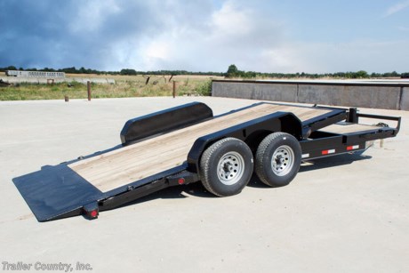 &lt;p&gt;Brand New 83&#39;&#39; x 20&#39; Heavy Duty Low Profile Tilt Deck Equipment Trailer&lt;/p&gt;
&lt;p&gt;&amp;nbsp;&lt;/p&gt;
&lt;p&gt;Proudly Made in the U.S.A.&amp;nbsp;&lt;/p&gt;
&lt;p&gt;83&quot; X 20&#39; TILT LOW PROFILE EQUIPMENT TRAILER&lt;/p&gt;
&lt;p&gt;4&#39; STATIONARY DECK PLUS 16&#39; GRAVITY TILT DECK WITH KNIFE EDGE TAIL&lt;/p&gt;
&lt;p&gt;6&quot; CHANNEL MAIN FRAME&lt;/p&gt;
&lt;p&gt;WRAP-A-ROUND TONGUE&lt;/p&gt;
&lt;p&gt;16&quot; CROSSMEMBERS&lt;/p&gt;
&lt;p&gt;(2) 7,000 LB TORSION ALL WHEEL ELECTRIC BRAKE E-Z LUBE AXLES&lt;/p&gt;
&lt;p&gt;DIAMOND TREAD PLATE REMOVEABLE FENDERS&lt;/p&gt;
&lt;p&gt;STAKE POCKETS &amp;amp; D-RINGS (FOR TIE DOWN)&lt;/p&gt;
&lt;p&gt;FRONT STOP RAIL&lt;/p&gt;
&lt;p&gt;2 5/16&quot; ADJUSTABLE COUPLER&lt;/p&gt;
&lt;p&gt;SAFETY CHAINS&lt;/p&gt;
&lt;p&gt;7-WAY ROUND ELECTRICAL PLUG&lt;/p&gt;
&lt;p&gt;SEALED WIRING HARNESS&lt;/p&gt;
&lt;p&gt;BATTERY BACK-UP &amp;amp; SAFETY SWITCH&lt;/p&gt;
&lt;p&gt;L.E.D. LIGHTING&lt;/p&gt;
&lt;p&gt;2 X 6 PRESSURE TREATED WOOD DECK&lt;/p&gt;
&lt;p&gt;10K DROP-LEG JACK&lt;/p&gt;
&lt;p&gt;POWDER COATED PAINT&lt;/p&gt;
&lt;p&gt;D.O.T. REFLECTIVE TAPE&lt;/p&gt;
&lt;p&gt;16&quot; RADIAL TIRES&lt;/p&gt;
&lt;p&gt;SPARE TIRE MOUNT&lt;/p&gt;
&lt;p&gt;&amp;nbsp;&lt;/p&gt;
&lt;p&gt;* FINANCING IS AVAILABLE W/ APPROVED CREDIT *&lt;/p&gt;
&lt;p&gt;* RENT TO OWN PROGRAMS AVAILABLE W/ NO CREDIT CHECK - LOW DOWN&amp;nbsp;PAYMENTS *&lt;/p&gt;
&lt;p&gt;&amp;nbsp;&lt;/p&gt;
&lt;p&gt;Manufacturers Title and Limited Warranty Included&lt;/p&gt;
&lt;p&gt;Trailer is offered @ factory direct pricing with pick up at our GA or TN locations...We also offer Nationwide Delivery. Please ask for more information about our optional delivery services.&lt;/p&gt;
&lt;p&gt;*Trailer Shown with Optional Trim*&lt;/p&gt;
&lt;p&gt;All Trailers are D.O.T. Compliant for all 50 States, Canada, &amp;amp; Mexico.&lt;/p&gt;
&lt;p&gt;&amp;nbsp; &amp;nbsp; FOR MORE INFORMATION CALL or TEXT: &amp;nbsp; 888-710-2112&lt;/p&gt;