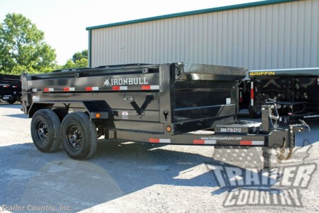 &lt;p&gt;Brand New 7&#39; x 12&#39; IronBull Scissor Hoist Hydraulic Dump Trailer w/ 24&quot; High Sides, Remote Power Up &amp;amp; Down, and MORE!&lt;/p&gt;
&lt;p&gt;&amp;nbsp;&lt;/p&gt;
&lt;p&gt;Up for your Consideration is a Brand New Model 7&#39;x 12&#39; Tandem Axle, Bumper Pull, Scissor Hoist Hydraulic Dump Trailer, 7 GA. Floor and 3 Way Combo Spreader Gate.&lt;/p&gt;
&lt;p&gt;&amp;nbsp;&lt;/p&gt;
&lt;p&gt;Also Great for Roofing - Construction - Storm Clean Up - Equipment Hauling - Landscaping &amp;amp; More!&lt;/p&gt;
&lt;p&gt;&amp;nbsp;&lt;/p&gt;
&lt;p&gt;Standard Features:&lt;/p&gt;
&lt;p&gt;Proudly Made in the U.S.A.&amp;nbsp;&lt;/p&gt;
&lt;p&gt;Heavy Duty 6&quot; I-Beam Main Frame&lt;/p&gt;
&lt;p&gt;6&quot; I-Beam Tongue Frame&lt;/p&gt;
&lt;p&gt;7 Gauge Steel Floor&lt;/p&gt;
&lt;p&gt;10 Gauge Steel Side Walls&lt;/p&gt;
&lt;p&gt;24&quot; High Sides&lt;/p&gt;
&lt;p&gt;(2) 7,000 lb Nev-R-Adjust&amp;nbsp; All Wheel Electric Brake E-Z Lube Axles&lt;/p&gt;
&lt;p&gt;14,000 lb G.V.W.R.&amp;nbsp;&amp;nbsp;&lt;/p&gt;
&lt;p&gt;Emergency Break-A-Way Kit&lt;/p&gt;
&lt;p&gt;Hydraulic Scissor Hoist w/ Power Up &amp;amp; Down&amp;nbsp;&lt;/p&gt;
&lt;p&gt;12V DC Hydraulic Pump (Power Up and Power Down) w/ Remote in Locking Storage Box&lt;/p&gt;
&lt;p&gt;Deep Cycle Marine Battery&lt;/p&gt;
&lt;p&gt;5 AMP 110V Battery Charger&lt;/p&gt;
&lt;p&gt;2 5/16&quot; Adjustable Heavy Duty Coupler&amp;nbsp;&lt;/p&gt;
&lt;p&gt;Heavy Duty 14 Gauge Steel Treadplate Fenders&lt;/p&gt;
&lt;p&gt;Heavy Duty Safety Chains - w/ Hooks&lt;/p&gt;
&lt;p&gt;Sherwin-Williams Powdurda Powder Coated Black Paint w/ One Cure Primer&lt;/p&gt;
&lt;p&gt;&amp;nbsp;10,000 lb Spring-Loaded Drop Jack&lt;/p&gt;
&lt;p&gt;3 - Way Combination Rear Barn Style / Spreader Gate w/ Lock &amp;amp; Hold Back Chains&lt;/p&gt;
&lt;p&gt;7-Way Round Electrical Plug&lt;/p&gt;
&lt;p&gt;Sealed Wiring Harness&lt;/p&gt;
&lt;p&gt;Tires - ST235-80R-16 LRE 10 Ply Radial Tires&lt;/p&gt;
&lt;p&gt;Wheels - 16&quot; Mod Wheels&lt;/p&gt;
&lt;p&gt;(2) 16&quot; x 80&quot; Slide - In Heavy Duty Ramps&lt;/p&gt;
&lt;p&gt;Stake Pockets/ Tie Downs - All Round Top Rail&lt;/p&gt;
&lt;p&gt;5,000 lb Welded Tie Downs Inside Dump Box&lt;/p&gt;
&lt;p&gt;Spare Tire Holder&lt;/p&gt;
&lt;p&gt;Retractable Tarp Kit&lt;/p&gt;
&lt;p&gt;D.O.T. Compliant L.E.D. Lighting System&lt;/p&gt;
&lt;p&gt;D.O.T. Reflective Tape&lt;/p&gt;
&lt;p&gt;&amp;nbsp;&lt;/p&gt;
&lt;p&gt;* FINANCING IS AVAILABLE W/ APPROVED CREDIT *&lt;/p&gt;
&lt;p&gt;* RENT TO OWN PROGRAMS AVAILABLE W/ NO CREDIT CHECK - LOW DOWN&amp;nbsp;PAYMENTS *&lt;/p&gt;
&lt;p&gt;&amp;nbsp;&lt;/p&gt;
&lt;p&gt;&amp;nbsp;Manufacturers Title and Limited Warranty Included&lt;/p&gt;
&lt;p&gt;Trailer is offered @ factory direct pricing with pick up at our TN location...We also offer Nationwide Delivery. Please ask for more information about our optional delivery services.&amp;nbsp; &amp;nbsp;&lt;/p&gt;
&lt;p&gt;&amp;nbsp;&lt;/p&gt;
&lt;p&gt;*Trailer Shown with Optional Trim*&lt;/p&gt;
&lt;p&gt;All Trailers are D.O.T. Compliant for all 50 States, Canada, &amp;amp; Mexico.&amp;nbsp;&lt;/p&gt;
&lt;p&gt;&amp;nbsp;&lt;/p&gt;
&lt;p&gt;Trailer is also listed Locally for Sale, Please Confirm Availability&lt;/p&gt;
&lt;p&gt;&amp;nbsp;&lt;/p&gt;
&lt;p&gt;FOR MORE INFORMATION CALL:&lt;/p&gt;
&lt;p&gt;888-710-2112&lt;/p&gt;